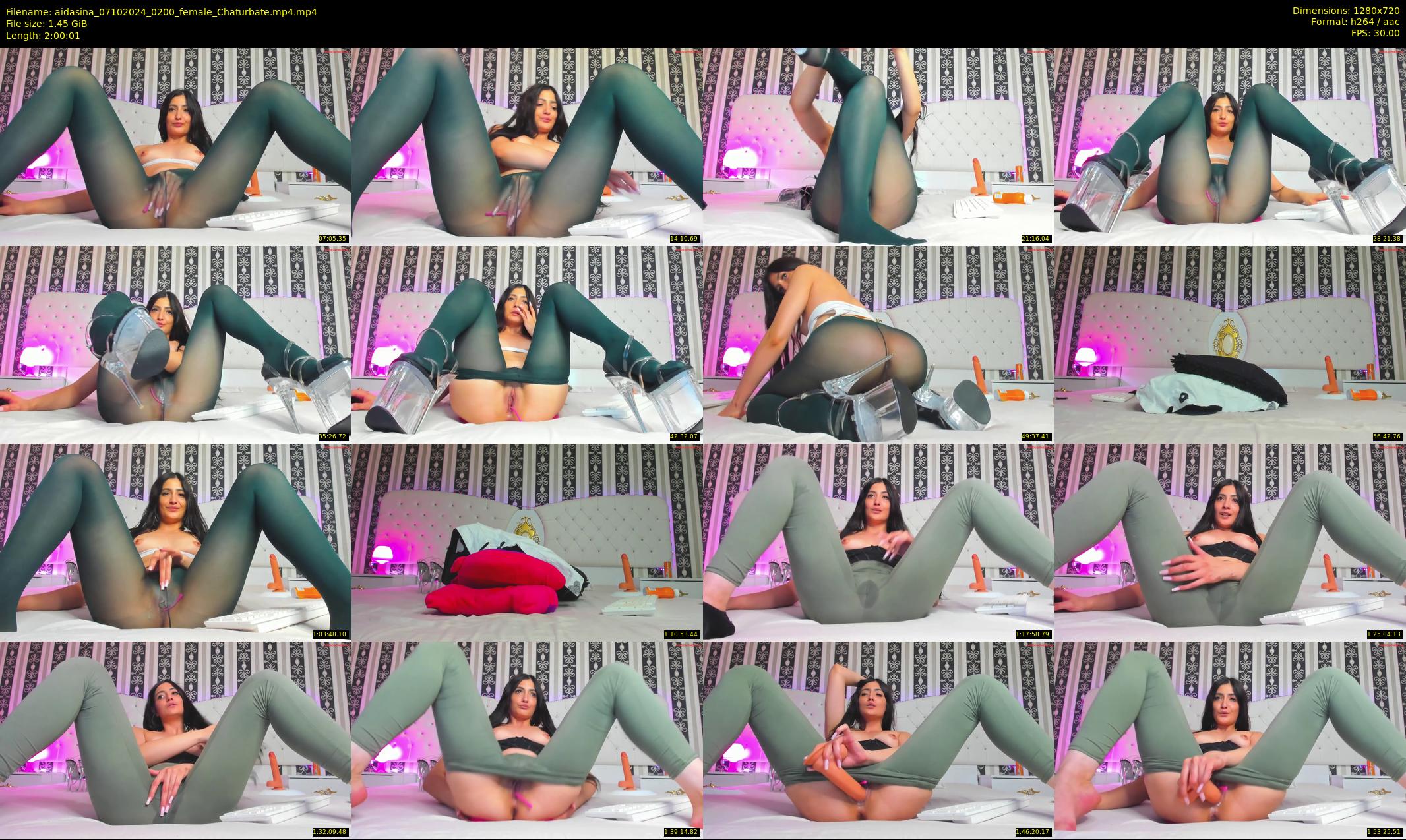 aidasina — 121 minute Chaturbate female cam show recording, 720p, Oct 7, 2024