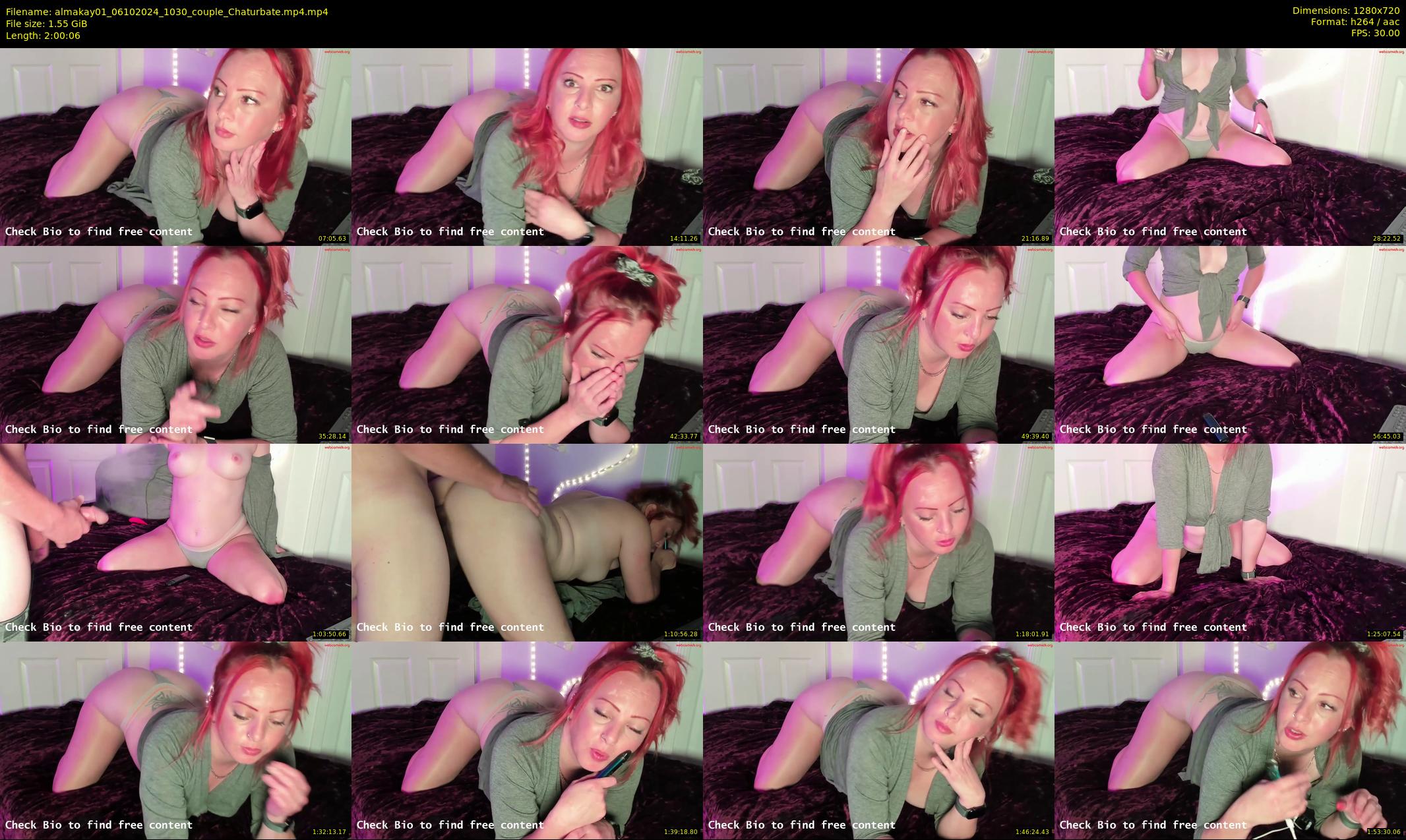 almakay01 — 121 minute Chaturbate couple cam show recording, 720p, Oct 6, 2024