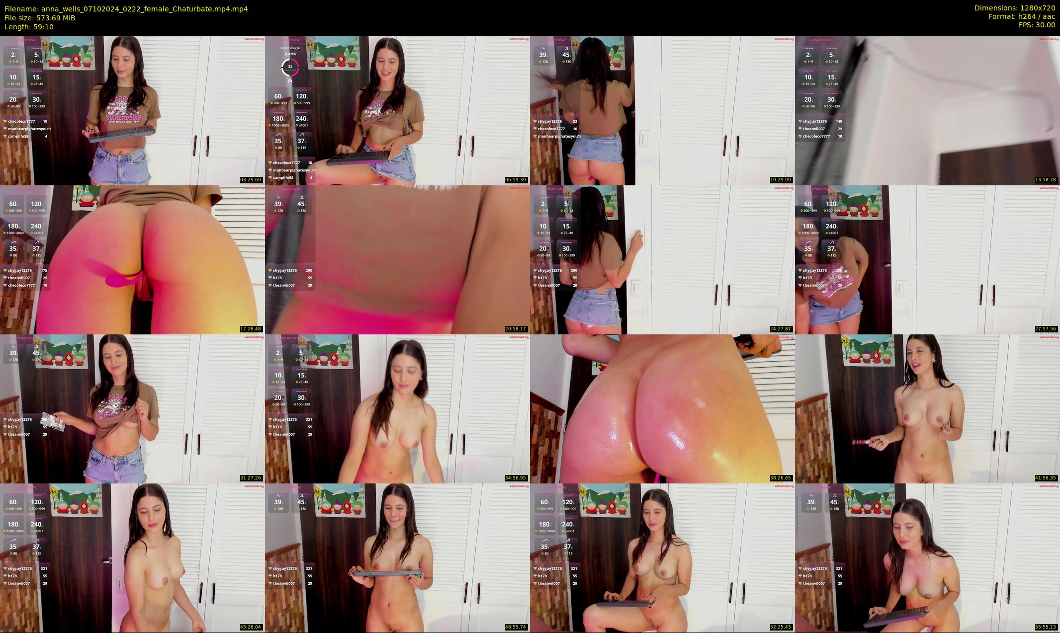 anna_wells — 60 minute Chaturbate female cam show recording, 720p, Oct 7, 2024