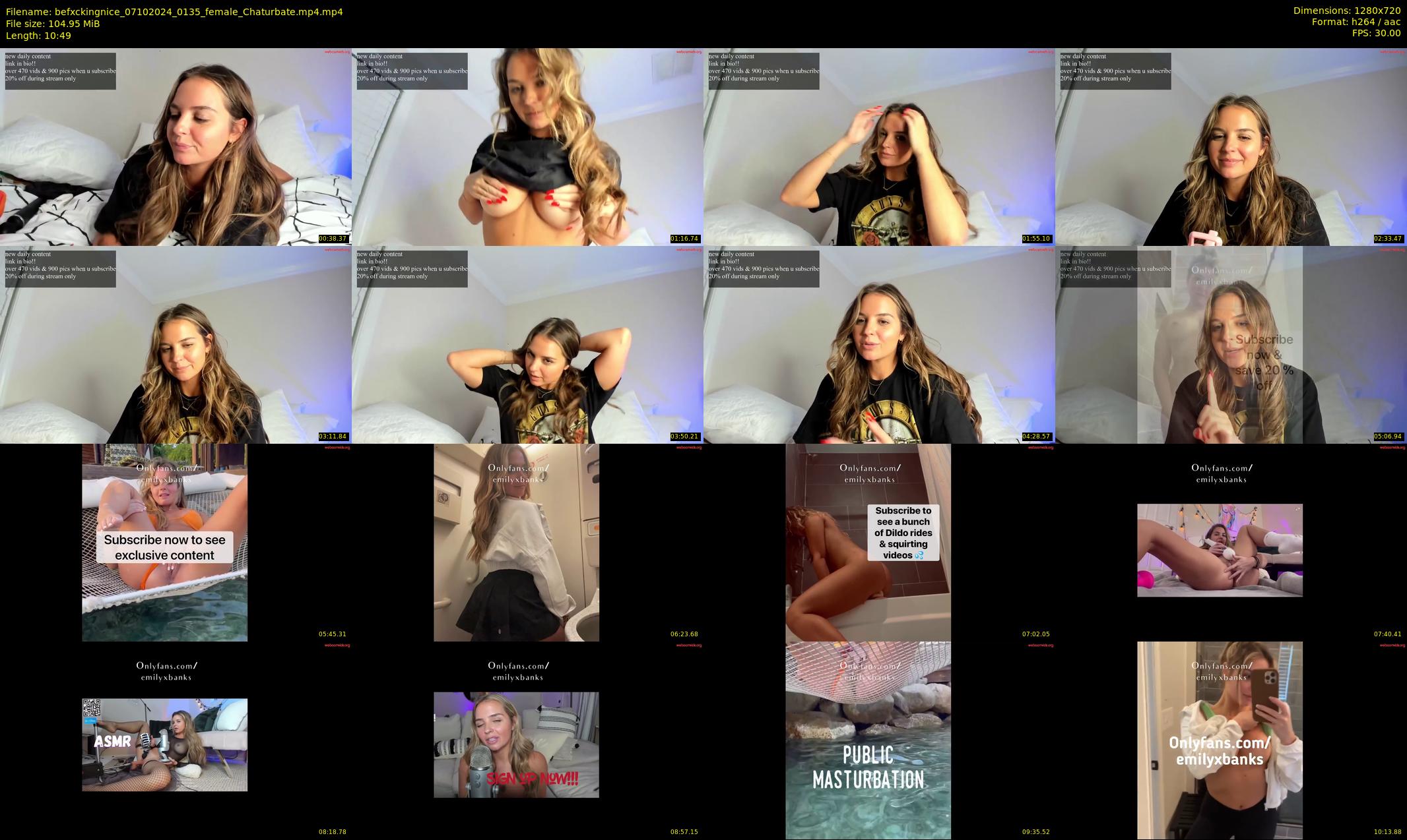befxckingnice — 11 minute Chaturbate female cam show recording, 720p, Oct 7, 2024
