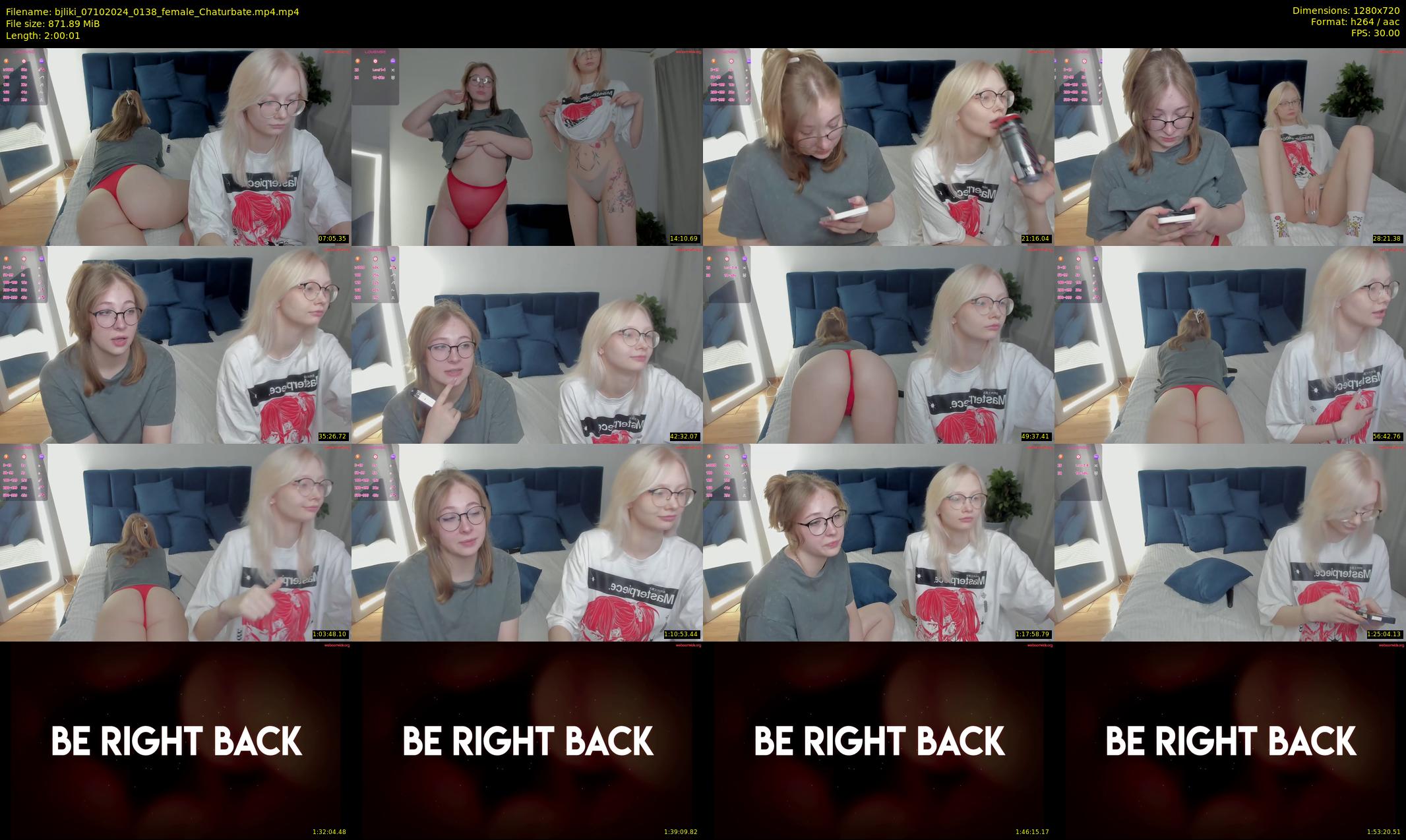 bjliki — 121 minute Chaturbate couple cam show recording, 720p, Oct 7, 2024