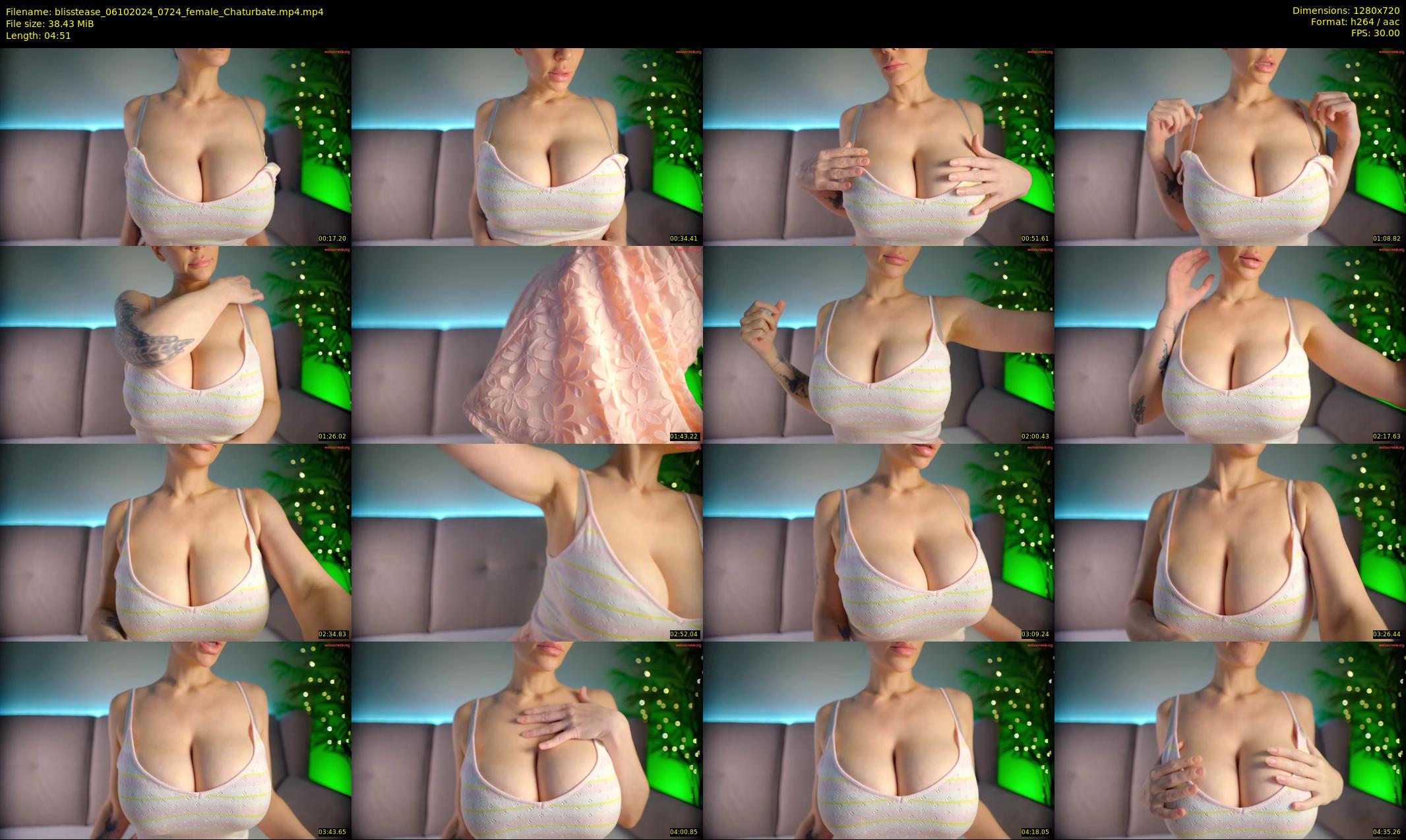 blisstease — 5 minute Chaturbate female cam show recording, 720p, Oct 6, 2024