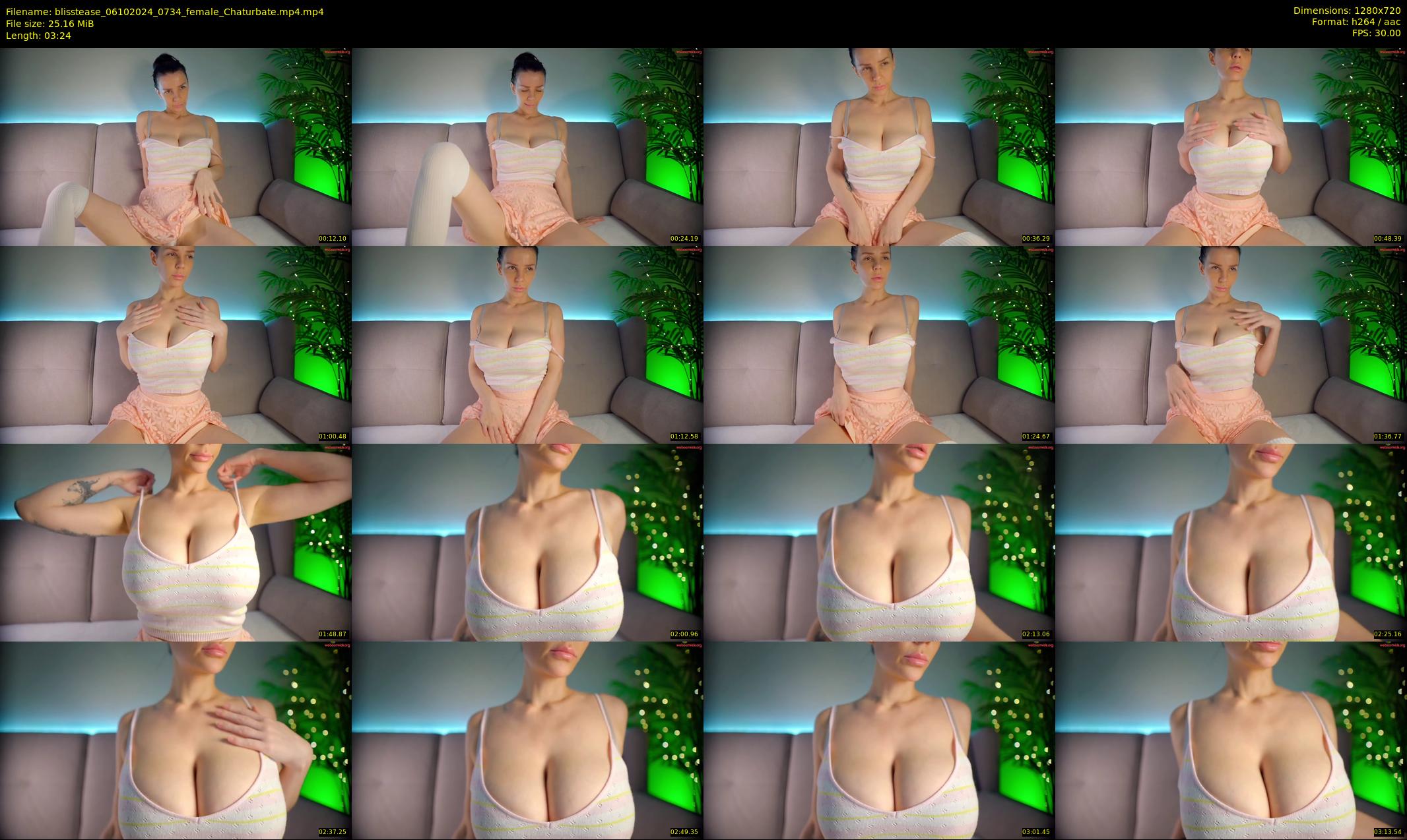 blisstease — 4 minute Chaturbate female cam show recording, 720p, Oct 6, 2024