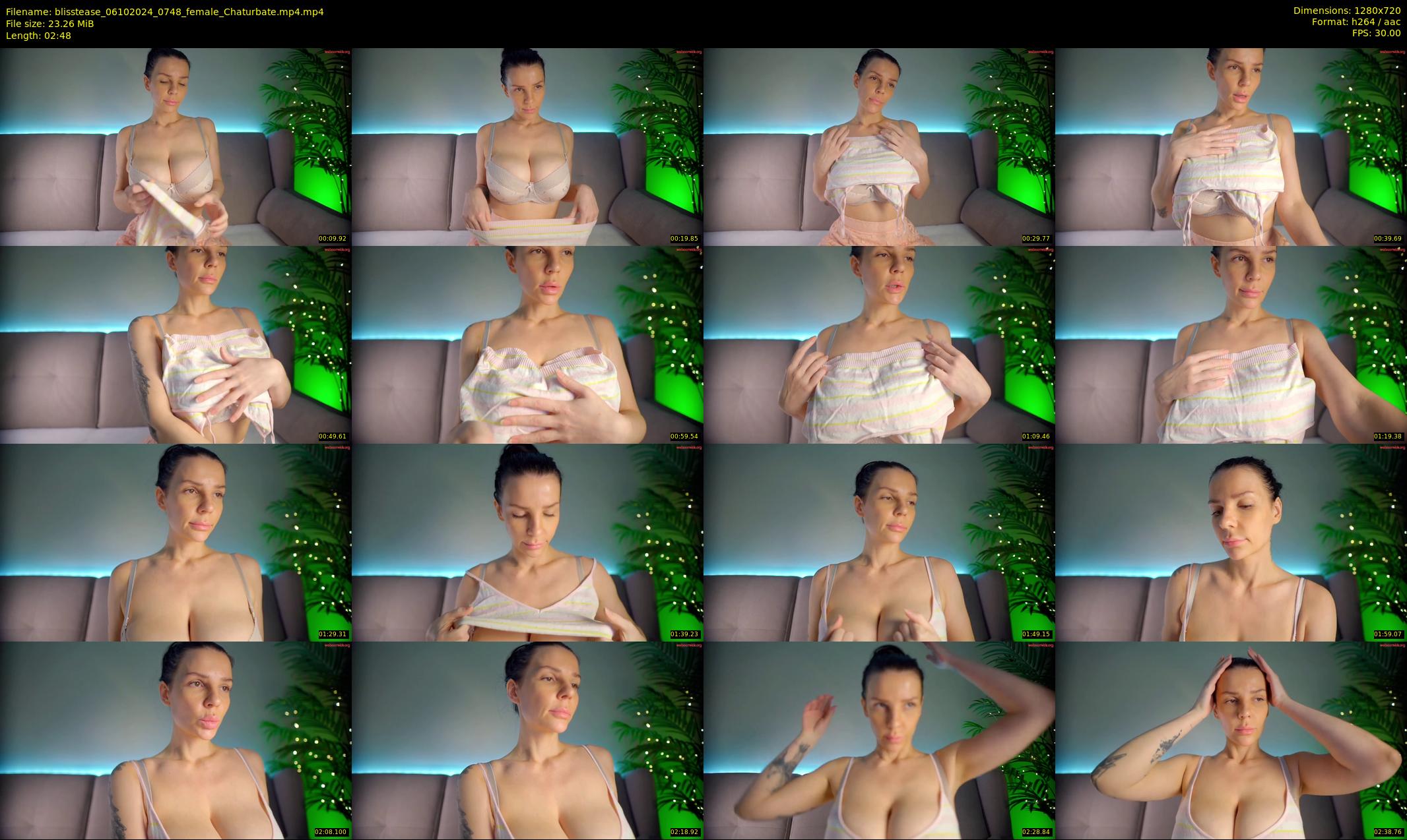 blisstease — 3 minute Chaturbate female cam show recording, 720p, Oct 6, 2024