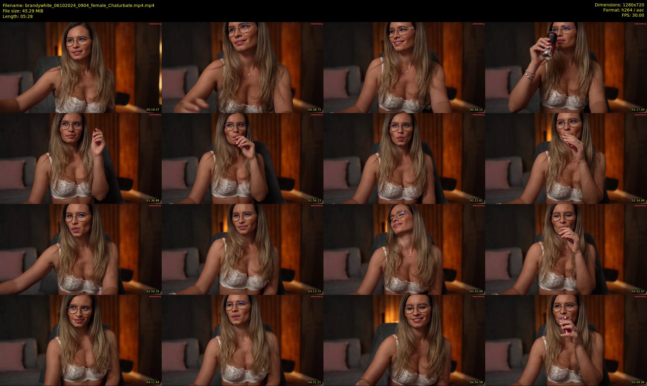 brandywhite — 6 minute Chaturbate female cam show recording, 720p, Oct 6, 2024