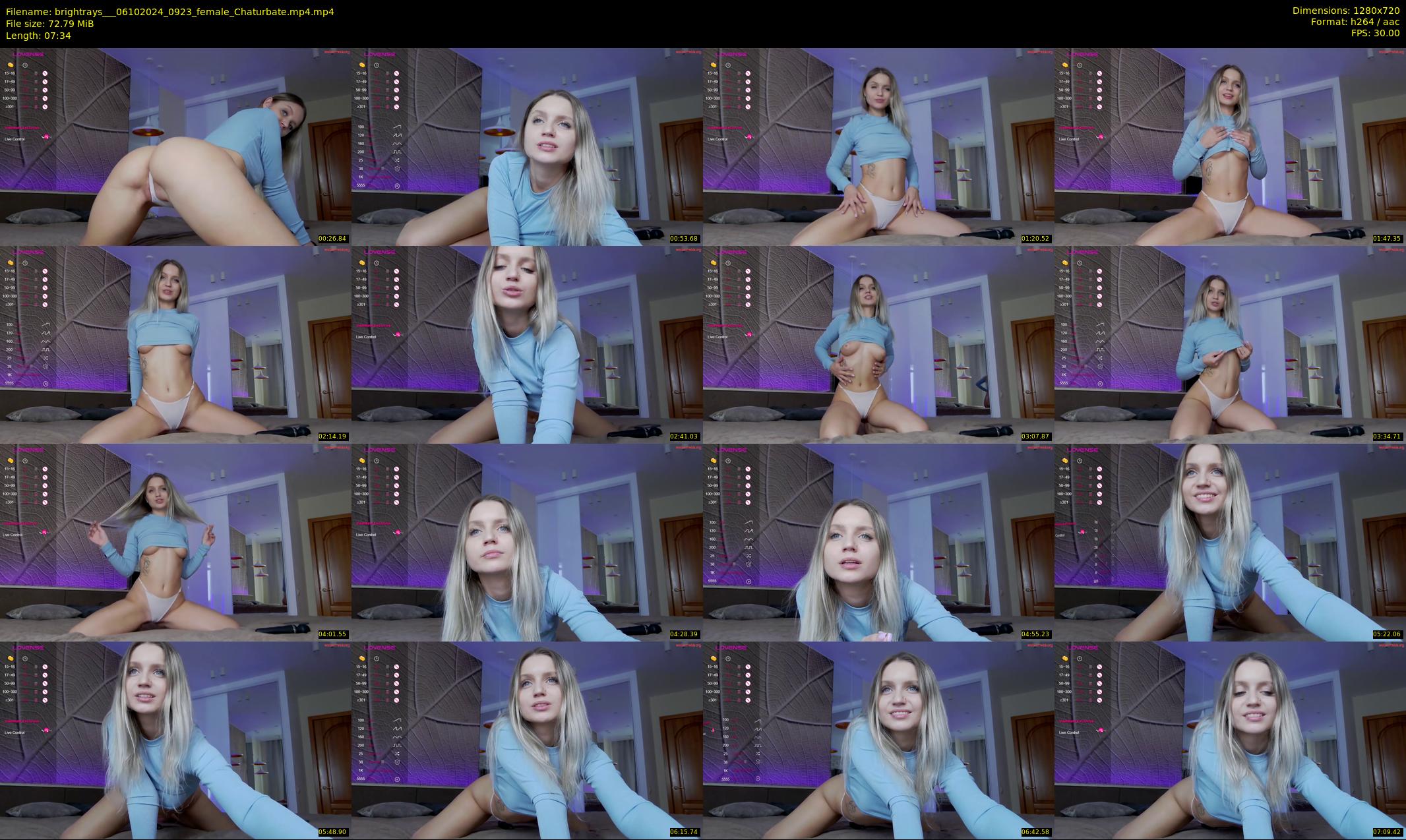 brightrays__ — 8 minute Chaturbate female cam show recording, 720p, Oct 6, 2024
