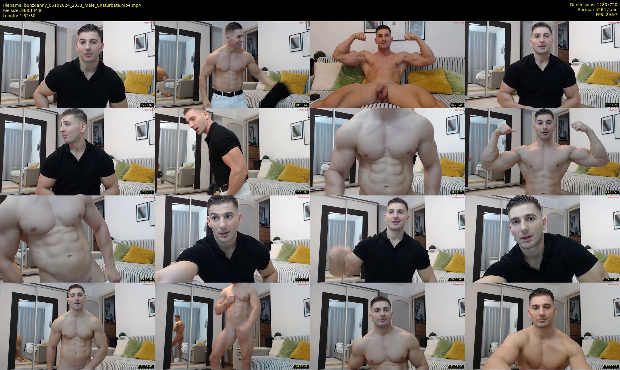 bunzdanny — 93 minute Chaturbate male cam show recording, 720p, Oct 6, 2024