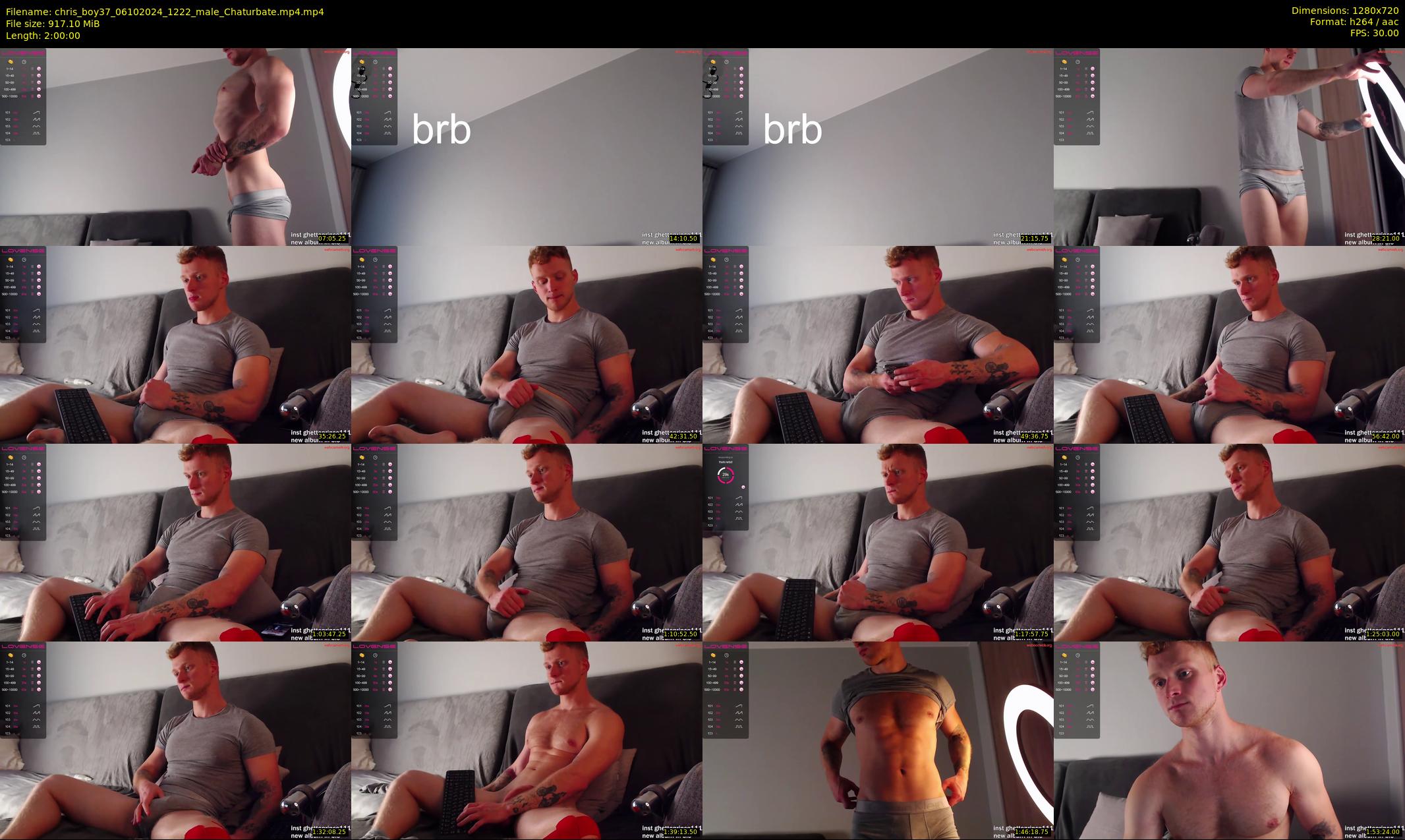 chris_boy37 — 120 minute Chaturbate male cam show recording, 720p, Oct 6, 2024