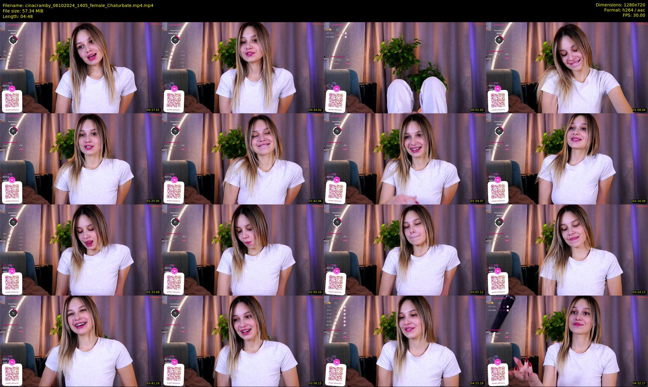 cinacramby — 5 minute Chaturbate female cam show recording, 720p, Oct 6, 2024