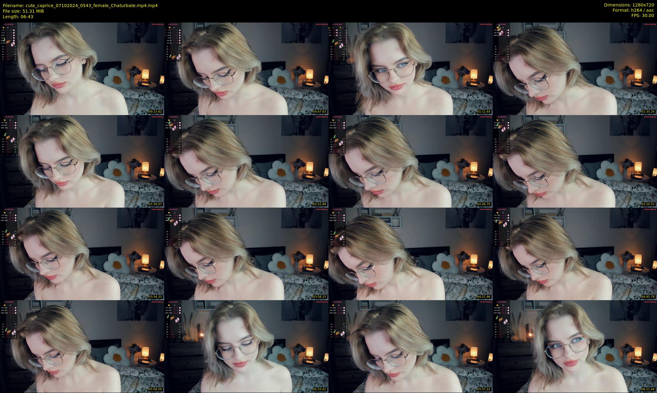 cute_caprice — 7 minute Chaturbate female cam show recording, 720p, Oct 7, 2024
