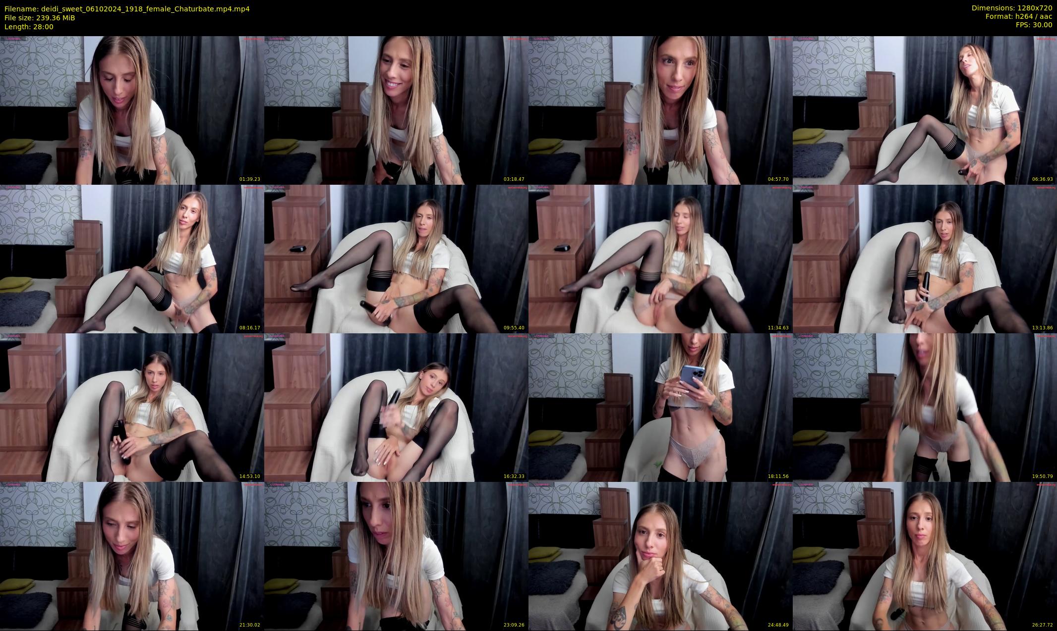 deidi_sweet — 28 minute Chaturbate female cam show recording, 720p, Oct 6, 2024