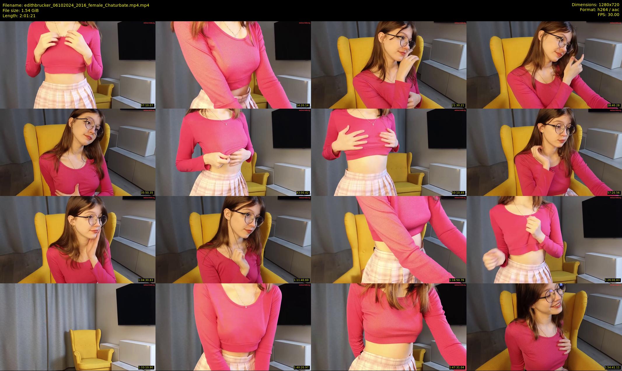 edithbrucker — 122 minute Chaturbate female cam show recording, 720p, Oct 6, 2024