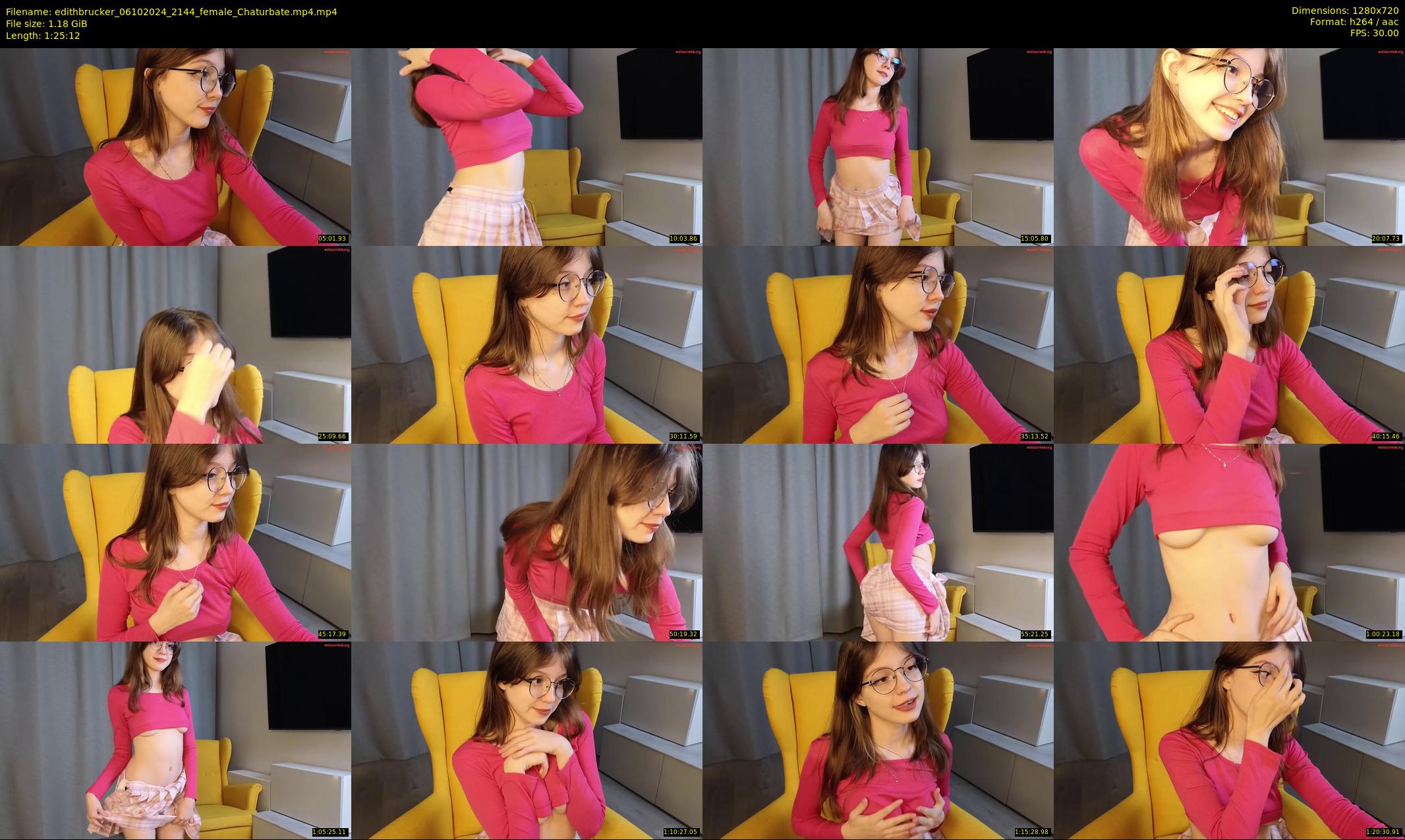 edithbrucker — 86 minute Chaturbate female cam show recording, 720p, Oct 6, 2024