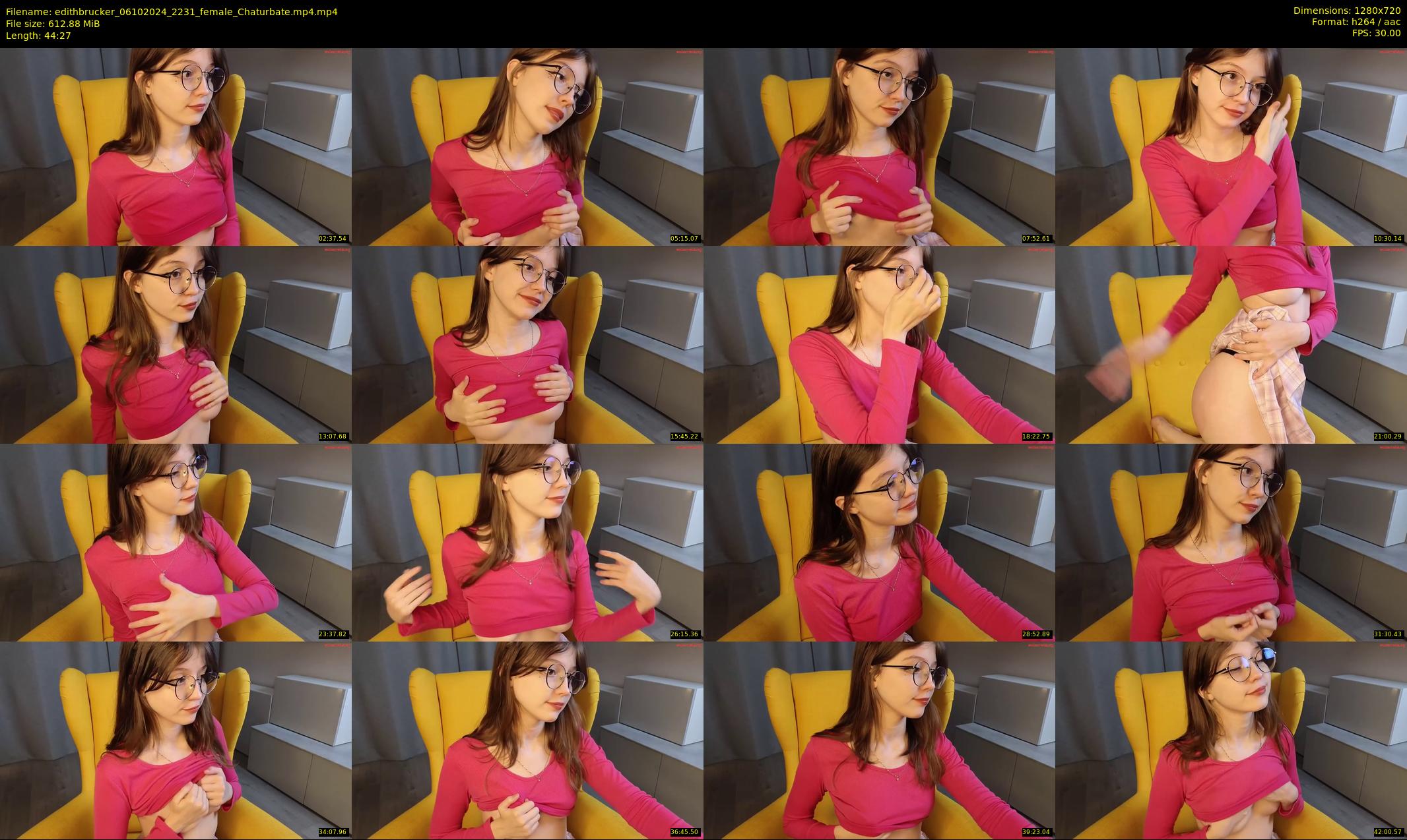 edithbrucker — 45 minute Chaturbate female cam show recording, 720p, Oct 6, 2024