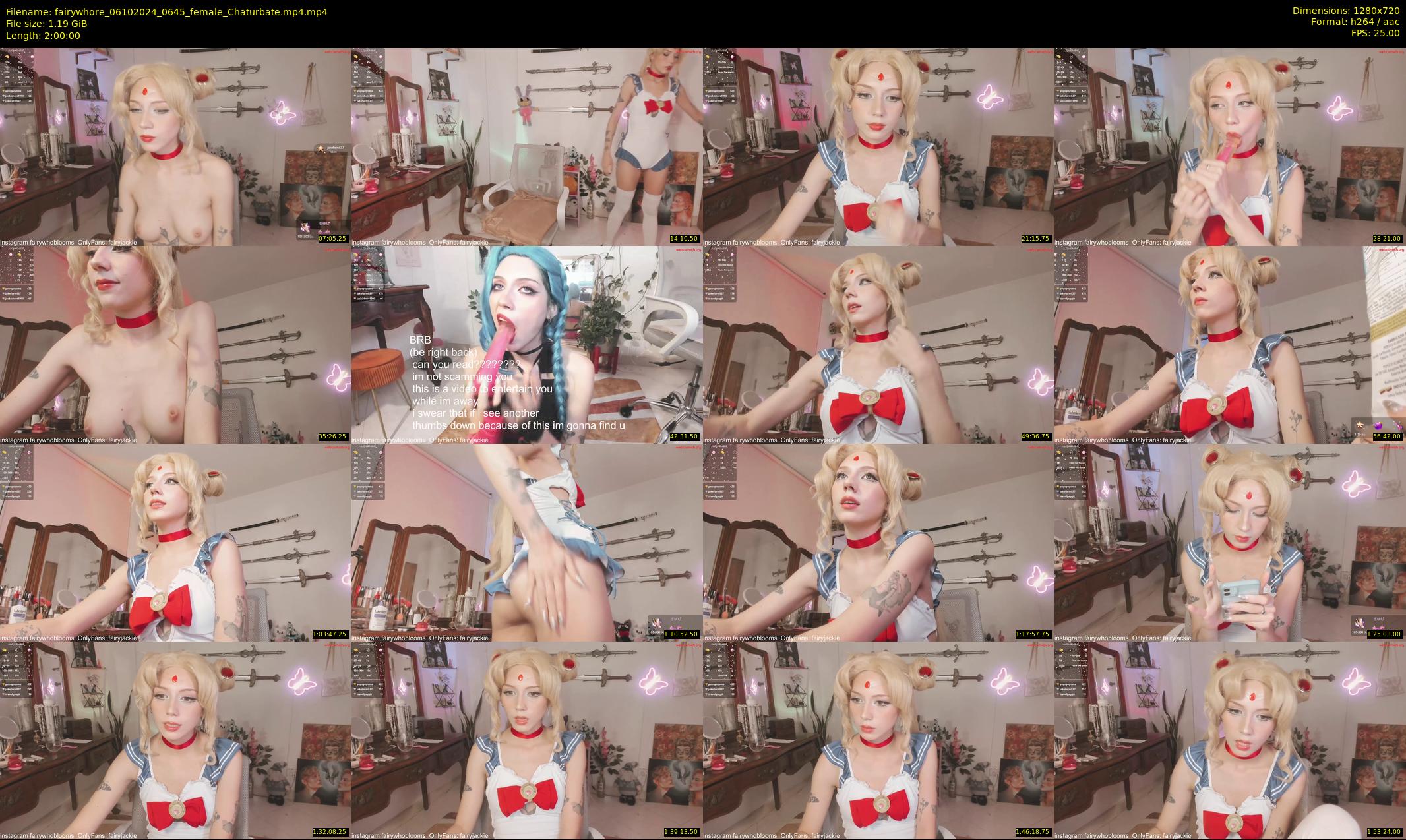fairywhore — 120 minute Chaturbate female cam show recording, 720p, Oct 6, 2024