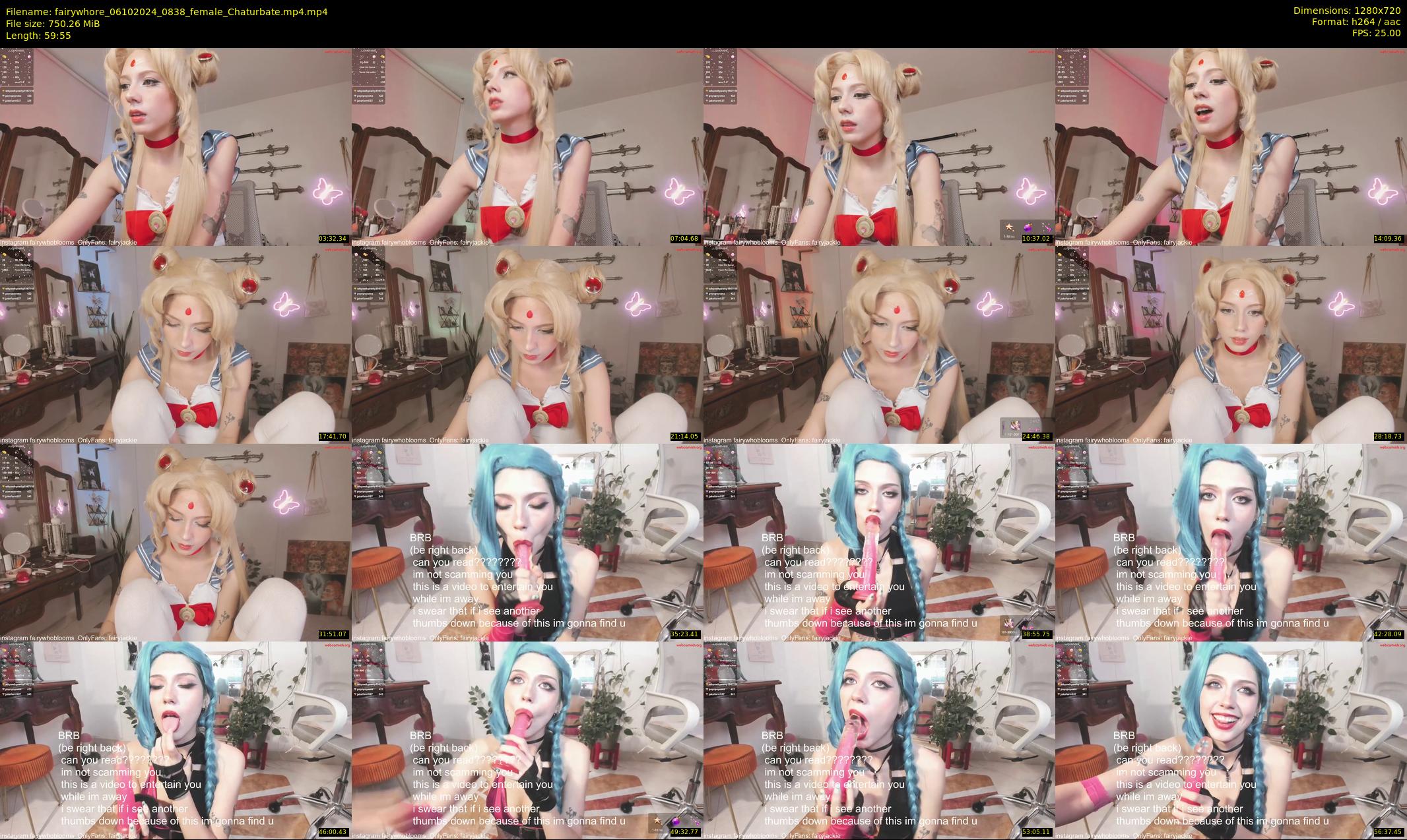 fairywhore — 60 minute Chaturbate female cam show recording, 720p, Oct 6, 2024