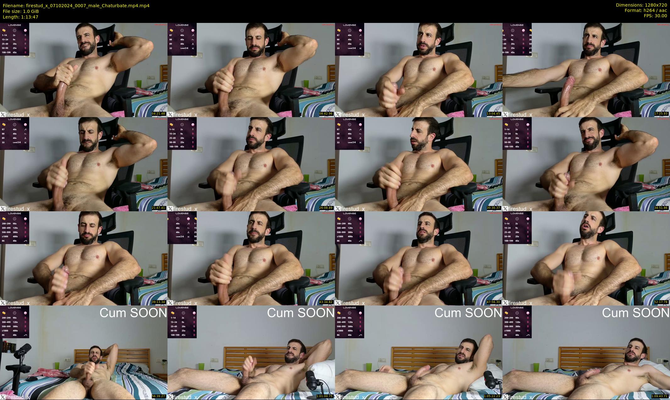 firestud_x — 74 minute Chaturbate male cam show recording, 720p, Oct 7, 2024