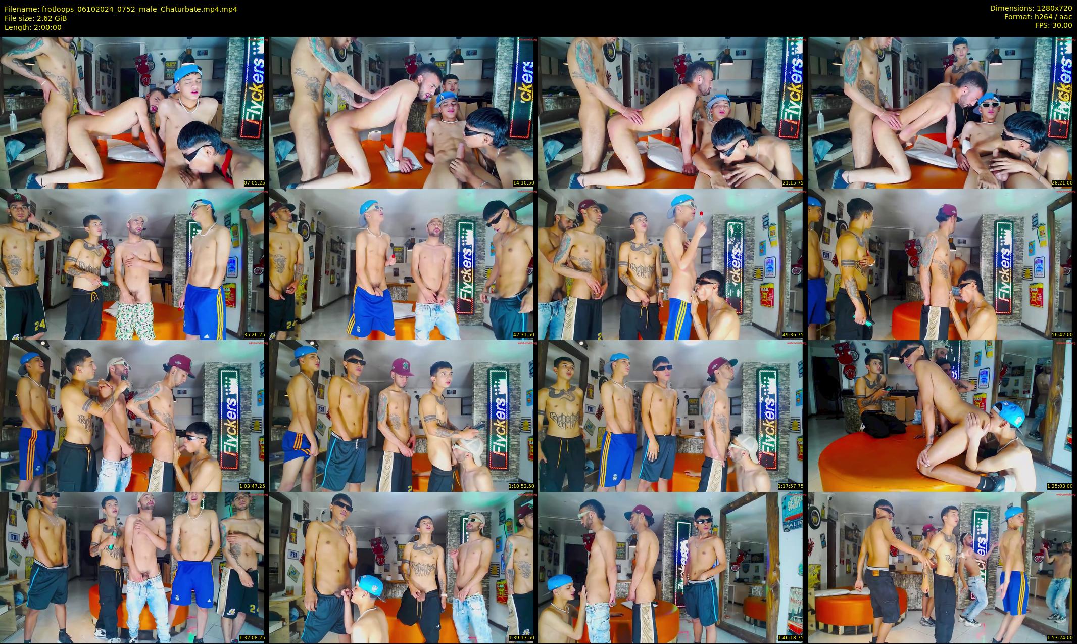 frotloops — 120 minute Chaturbate male cam show recording, 720p, Oct 6, 2024