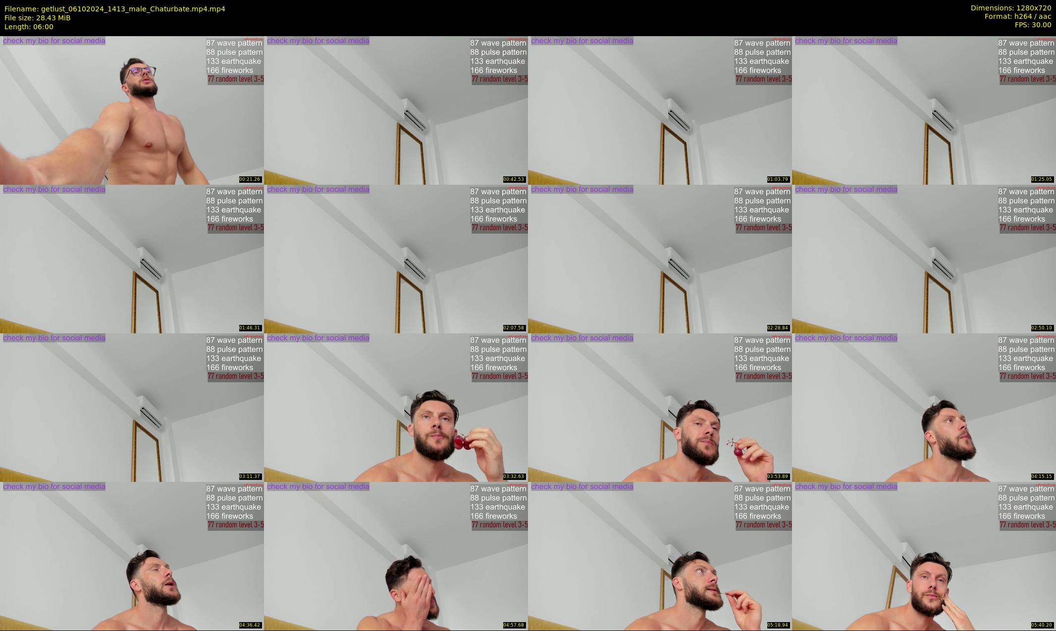 getlust — 6 minute Chaturbate male cam show recording, 720p, Oct 6, 2024