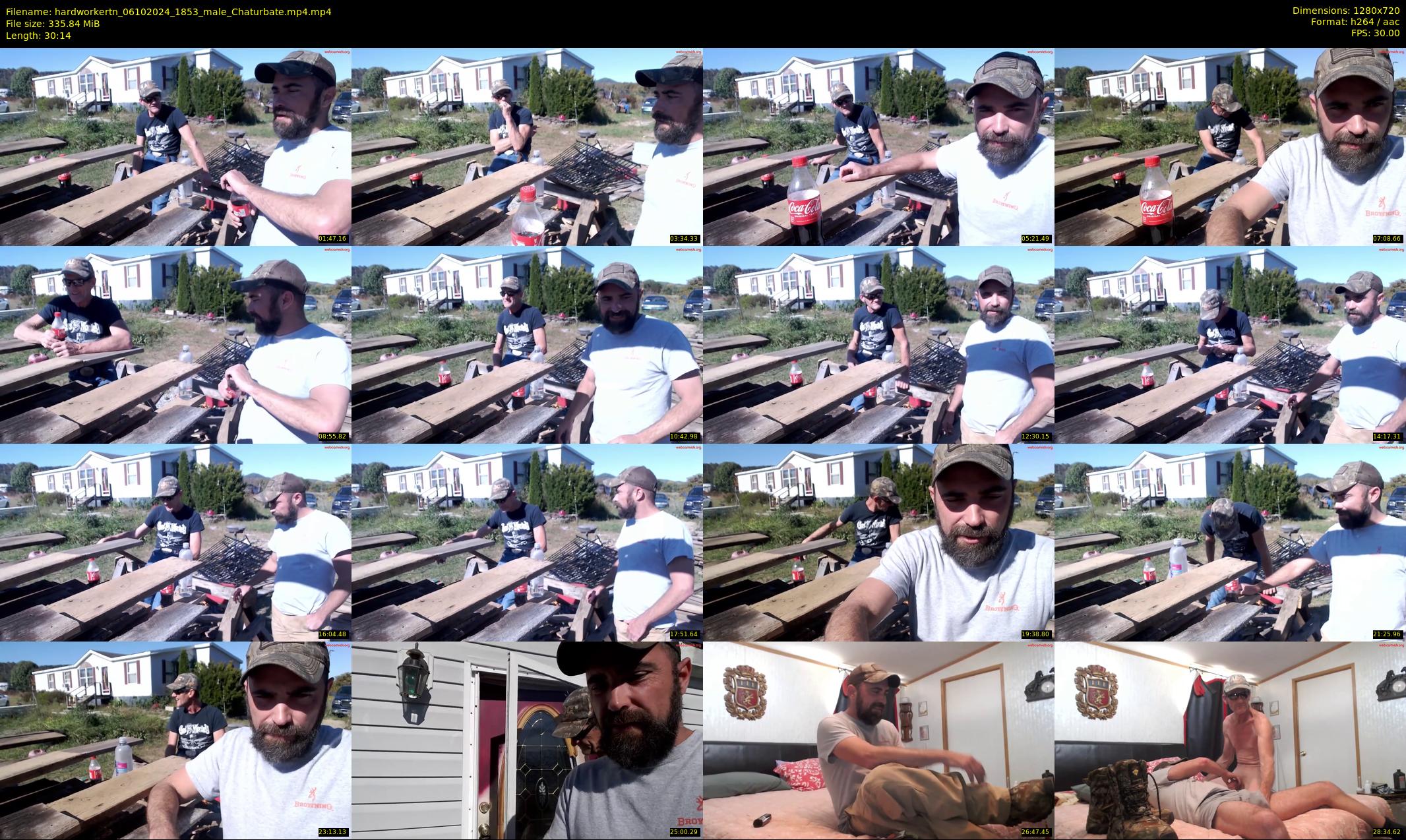 hardworkertn — 31 minute Chaturbate male cam show recording, 720p, Oct 6, 2024