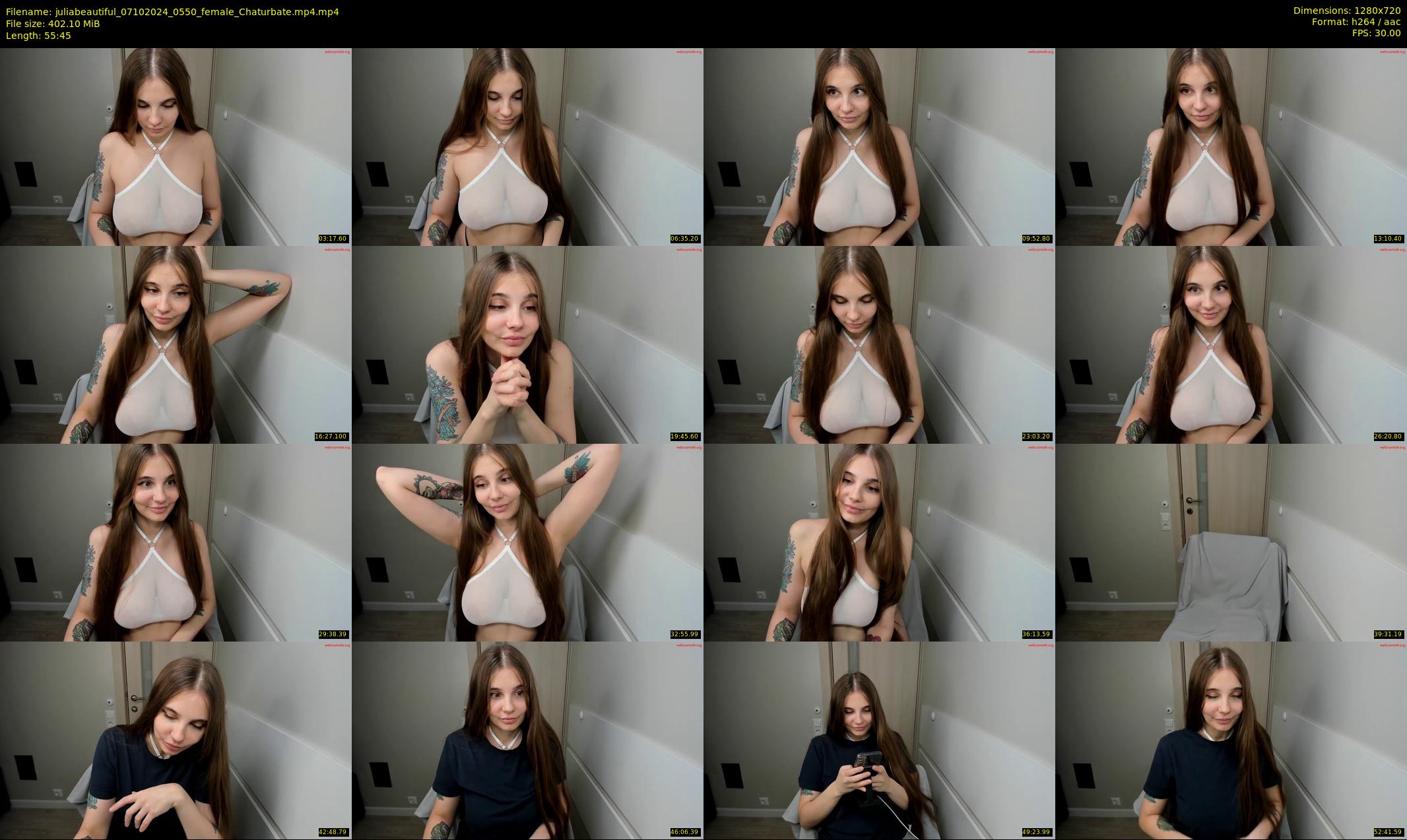 juliabeautiful — 56 minute Chaturbate female cam show recording, 720p, Oct 7, 2024