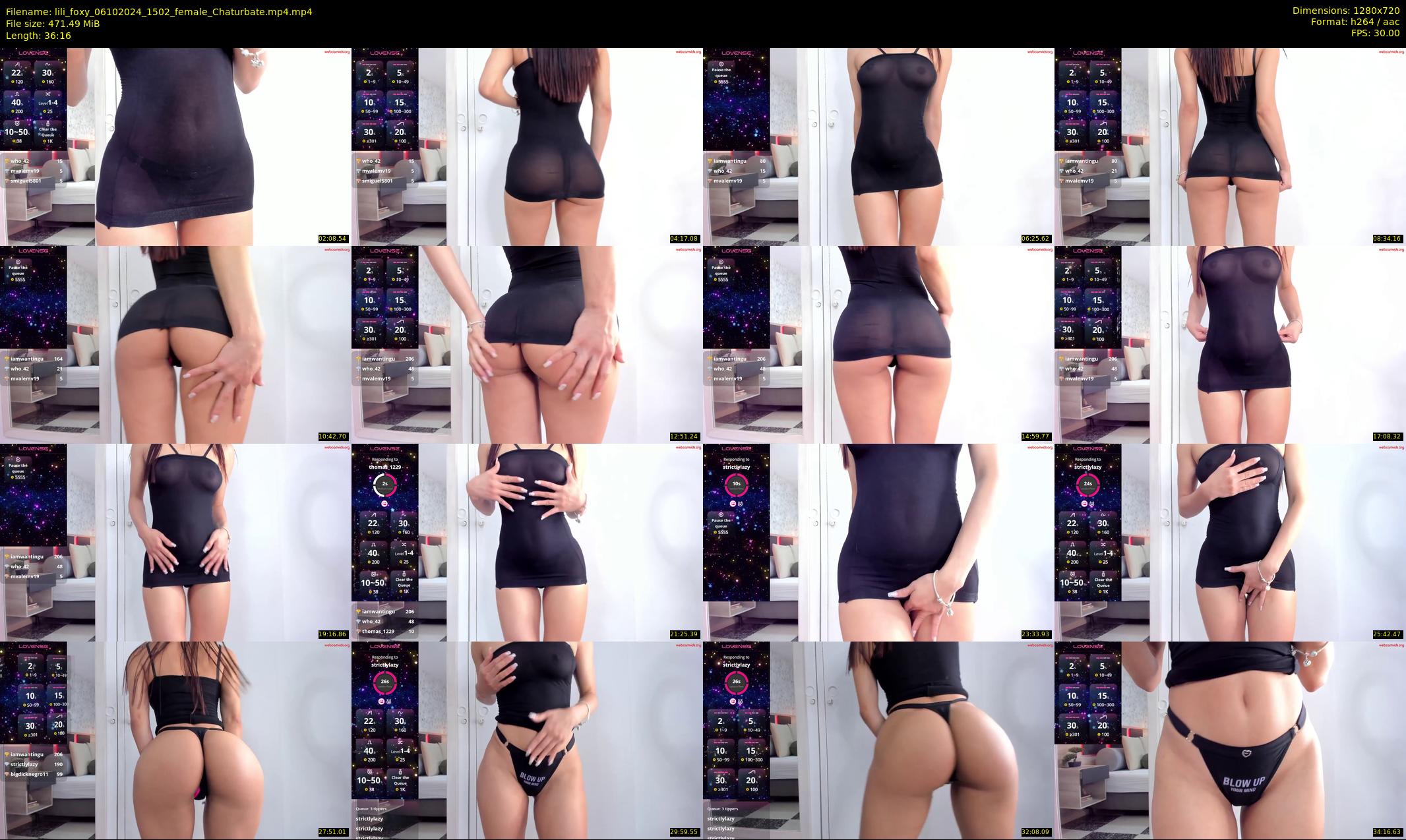 lili_foxy — 37 minute Chaturbate female cam show recording, 720p, Oct 6, 2024