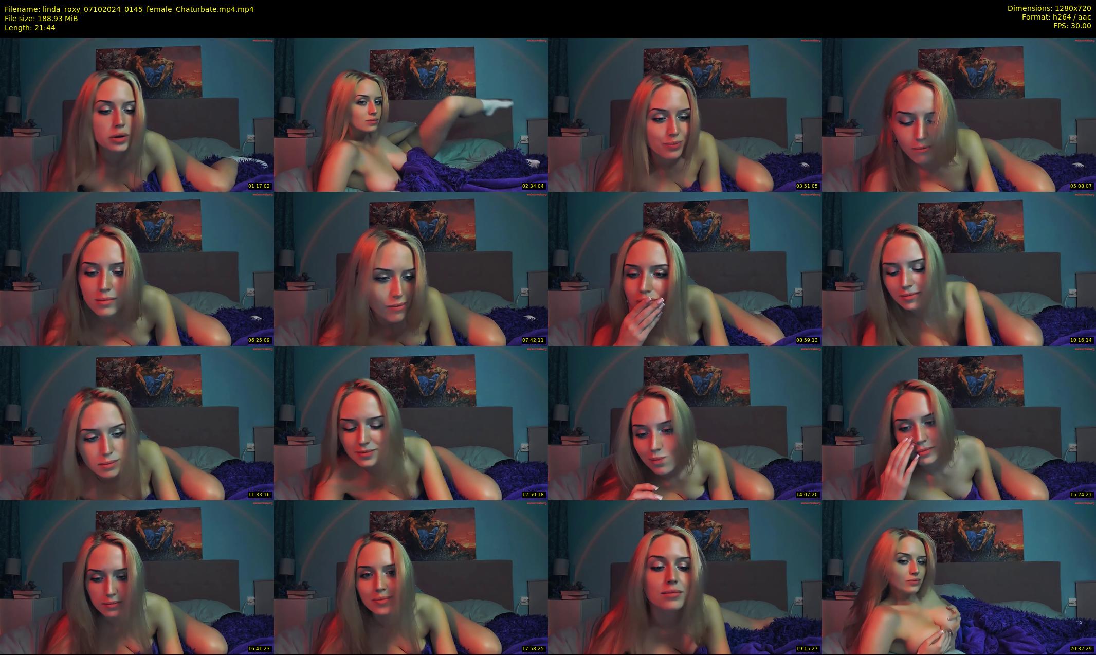 linda_roxy — 22 minute Chaturbate female cam show recording, 720p, Oct 7, 2024