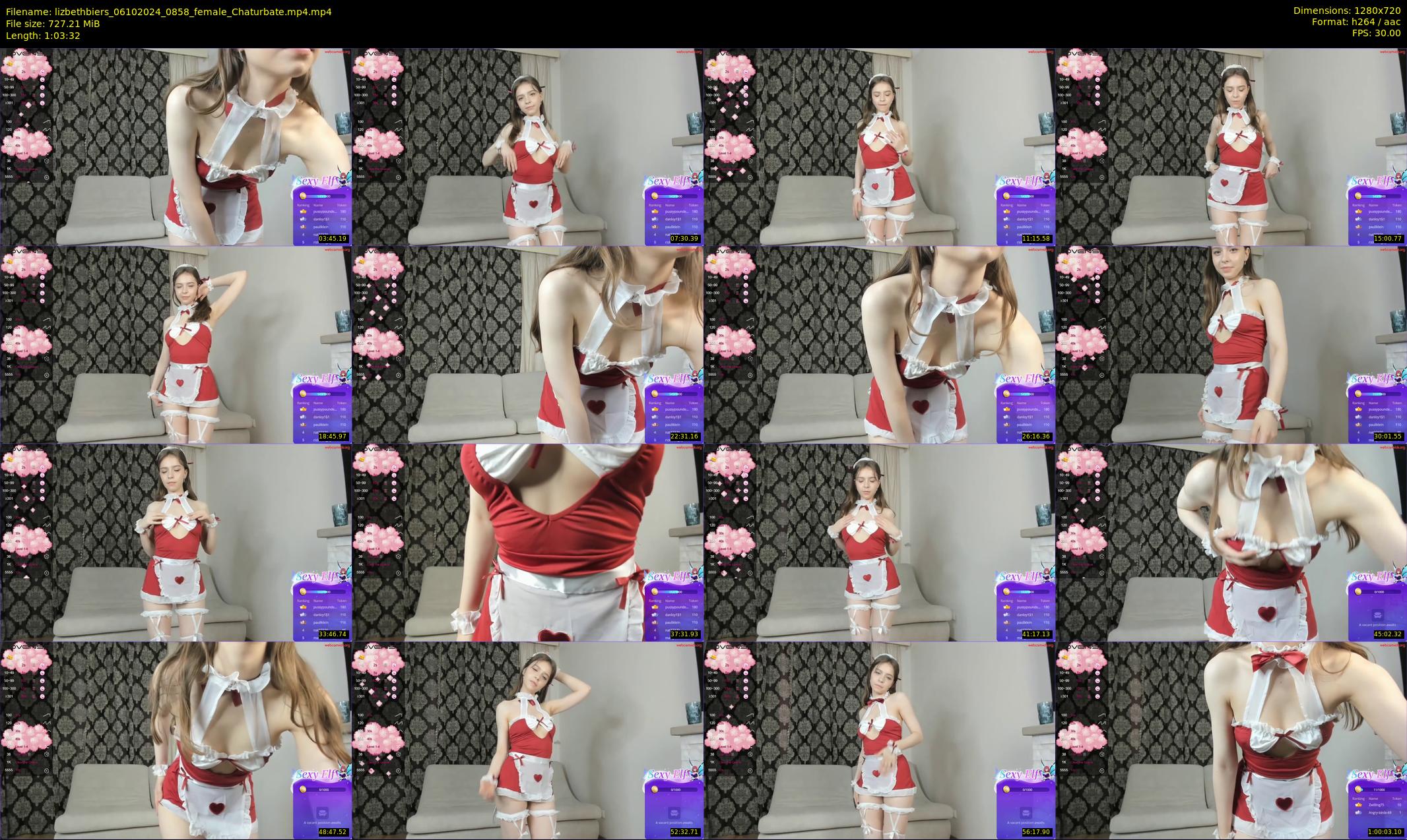 lizbethbiers — 64 minute Chaturbate female cam show recording, 720p, Oct 6, 2024