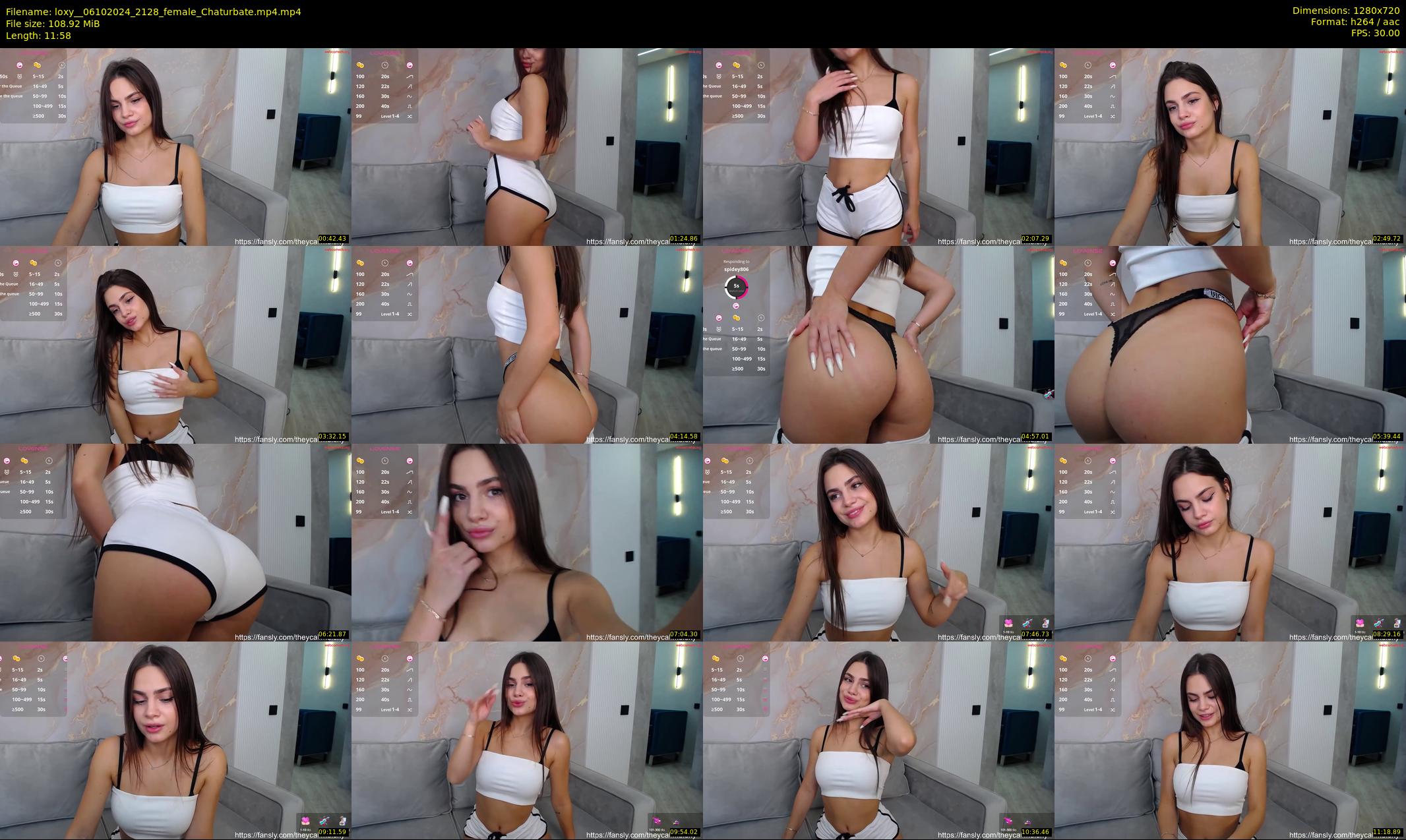 loxy_ — 12 minute Chaturbate female cam show recording, 720p, Oct 6, 2024