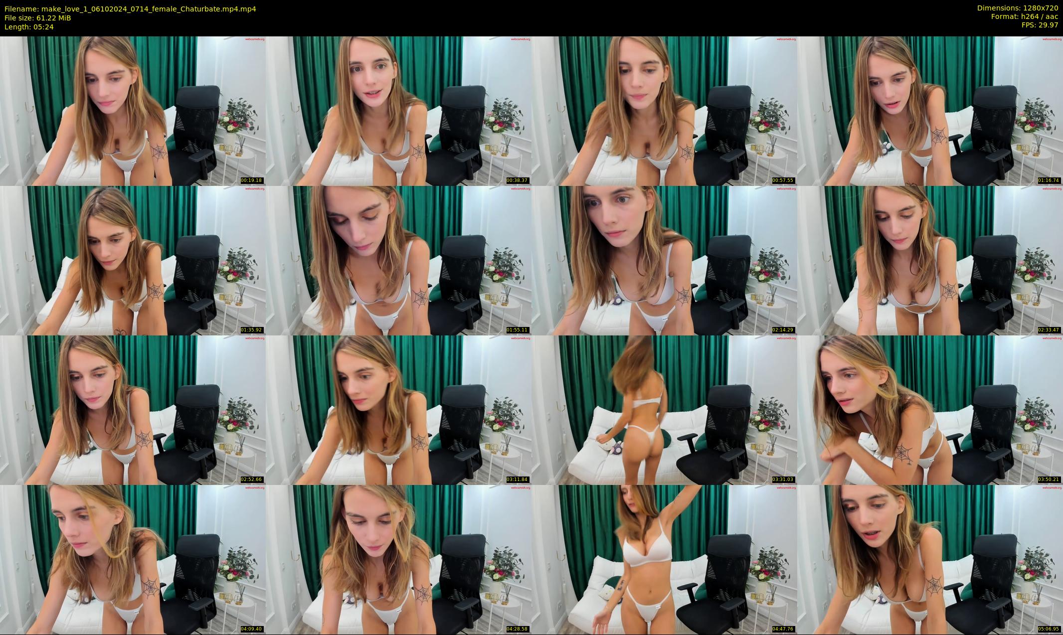 make_love_1 — 6 minute Chaturbate female cam show recording, 720p, Oct 6, 2024