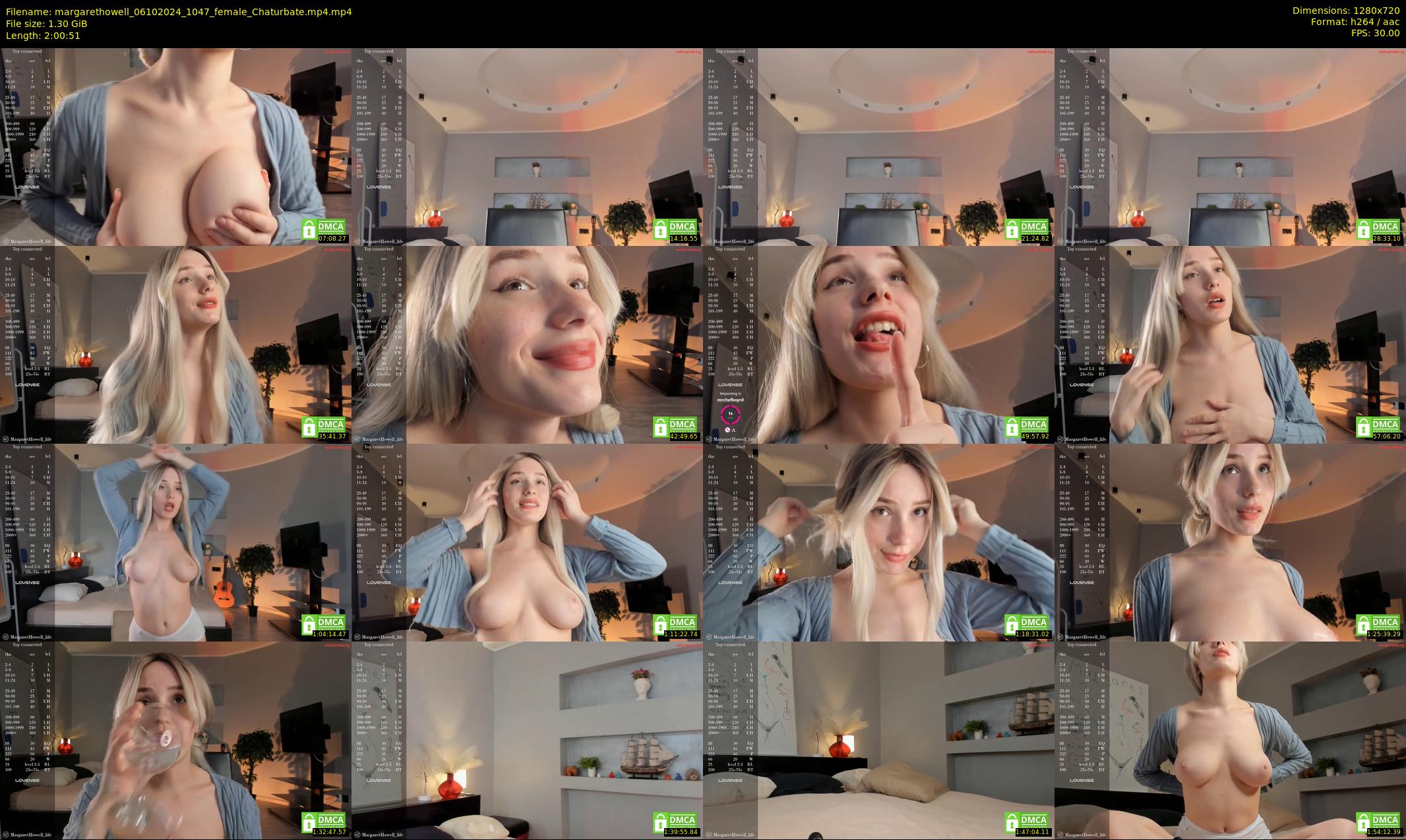 margarethowell — 121 minute Chaturbate female cam show recording, 720p, Oct 6, 2024