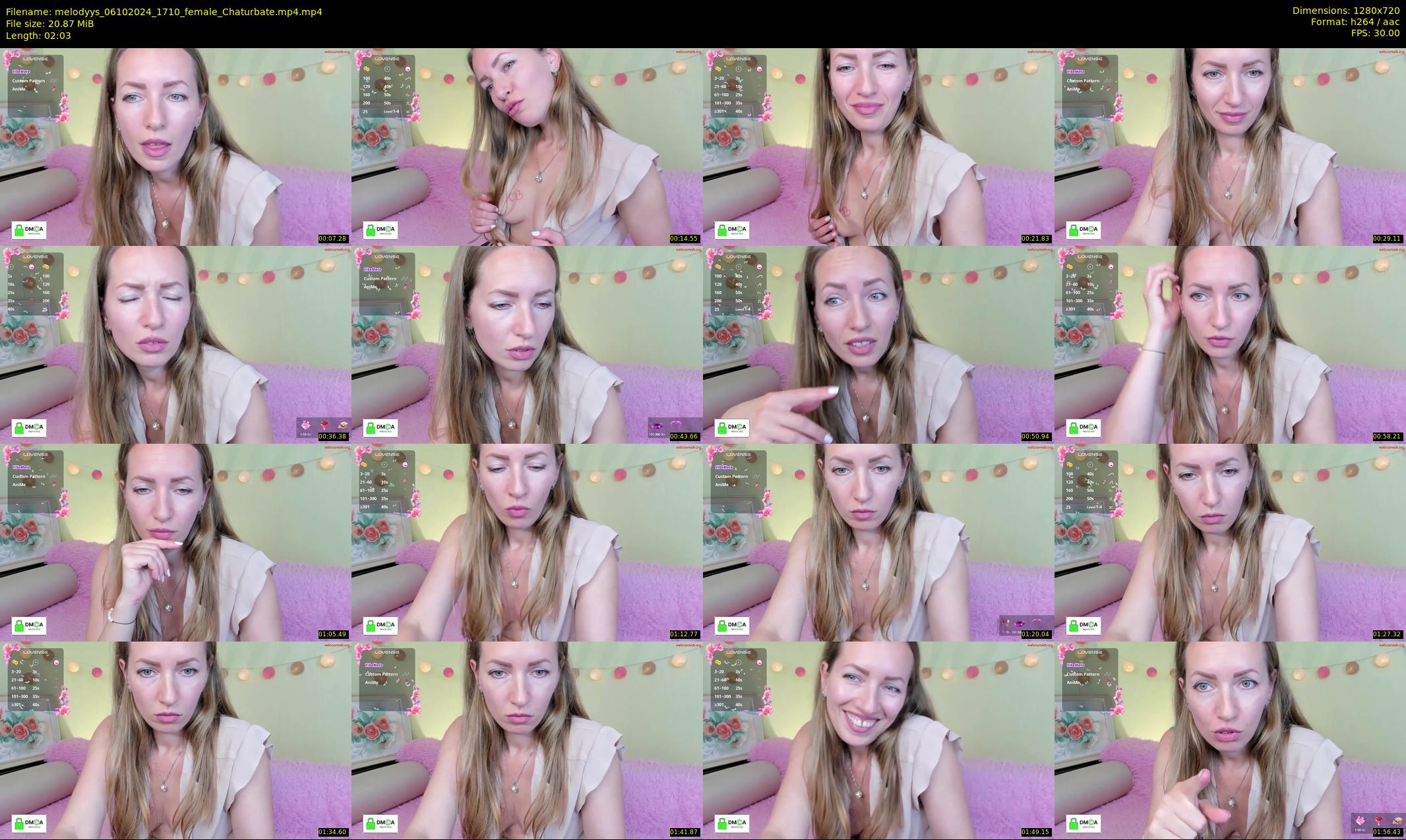 melodyys — 3 minute Chaturbate female cam show recording, 720p, Oct 6, 2024