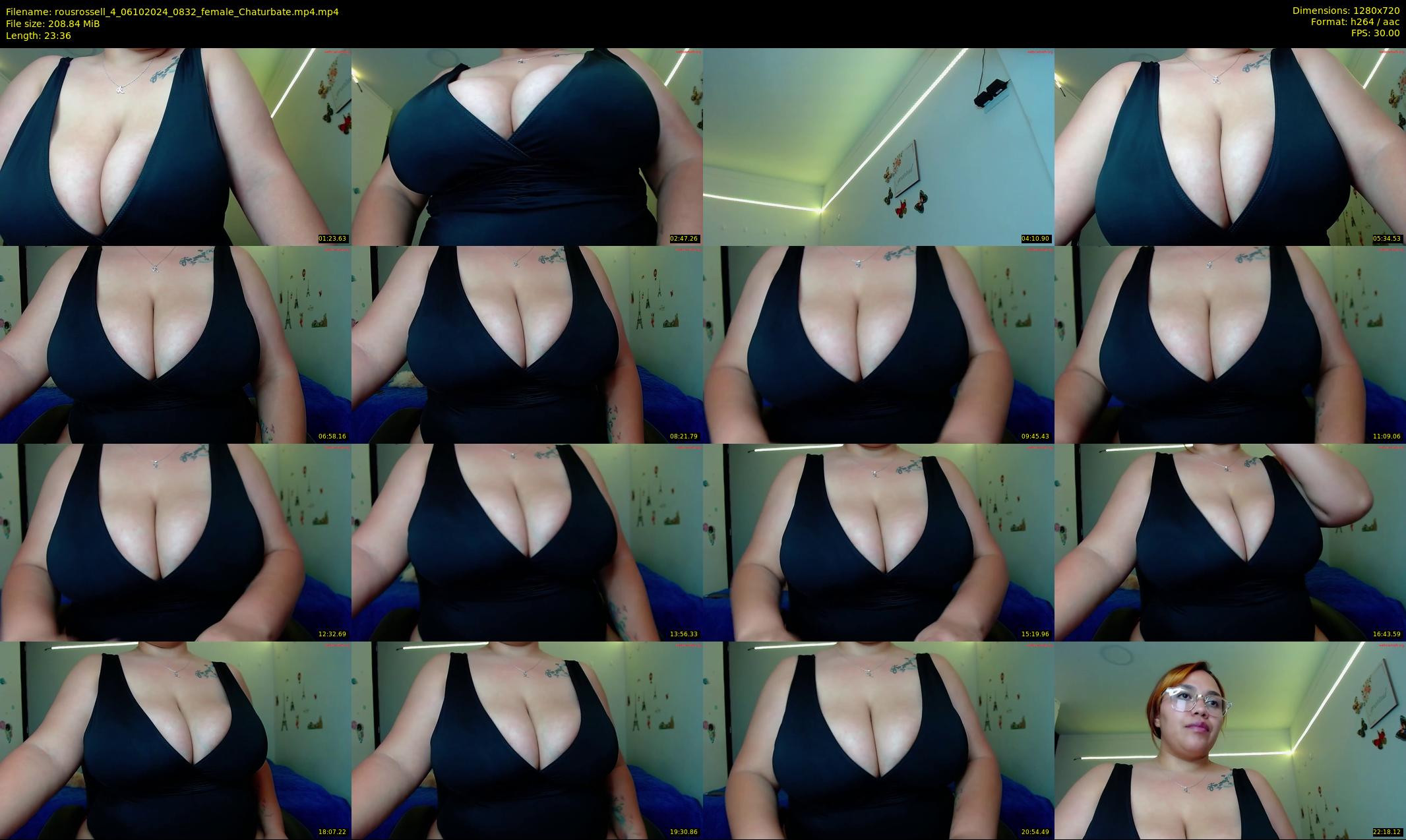 rousrossell_4 — 24 minute Chaturbate female cam show recording, 720p, Oct 6, 2024