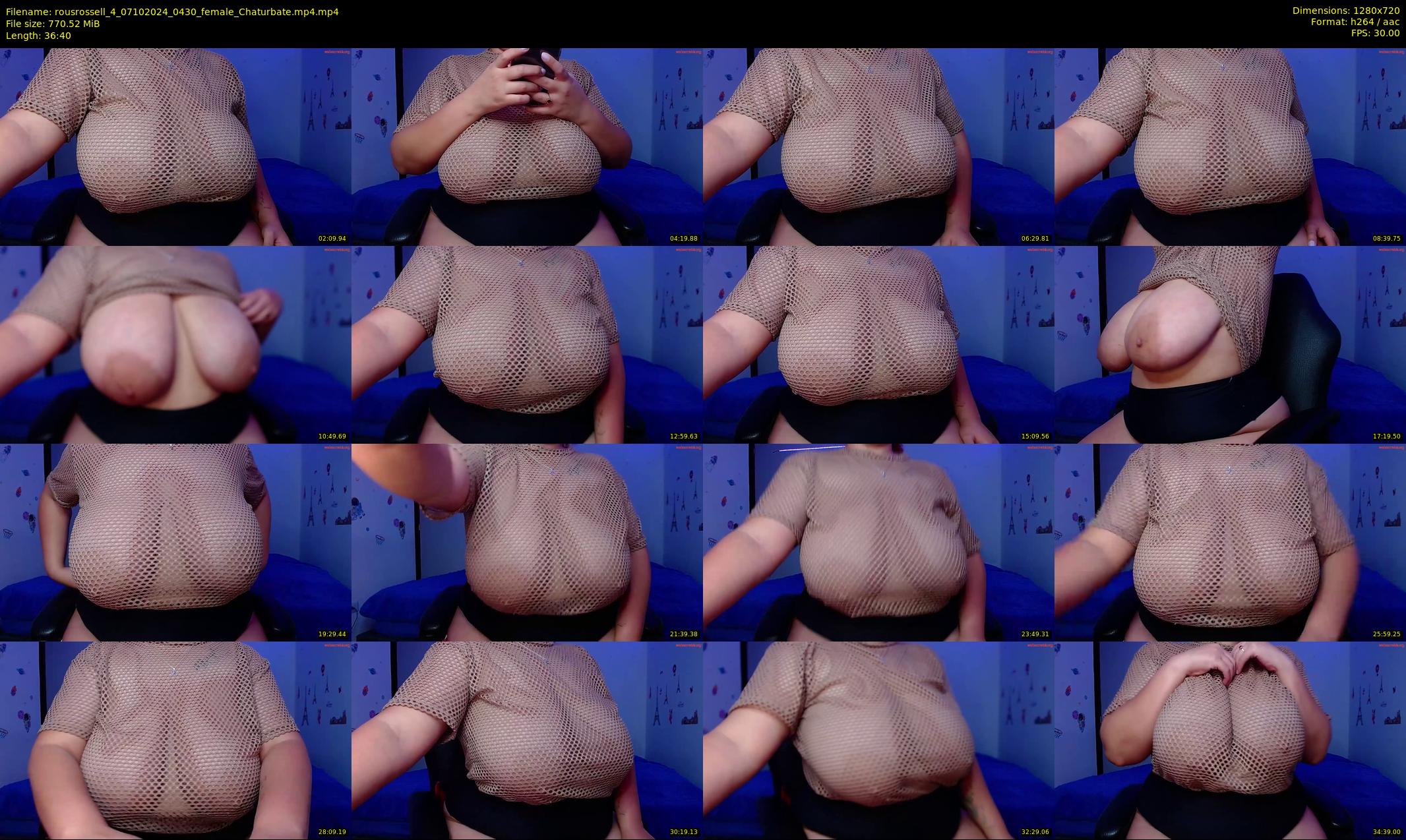 rousrossell_4 — 37 minute Chaturbate female cam show recording, 720p, Oct 7, 2024