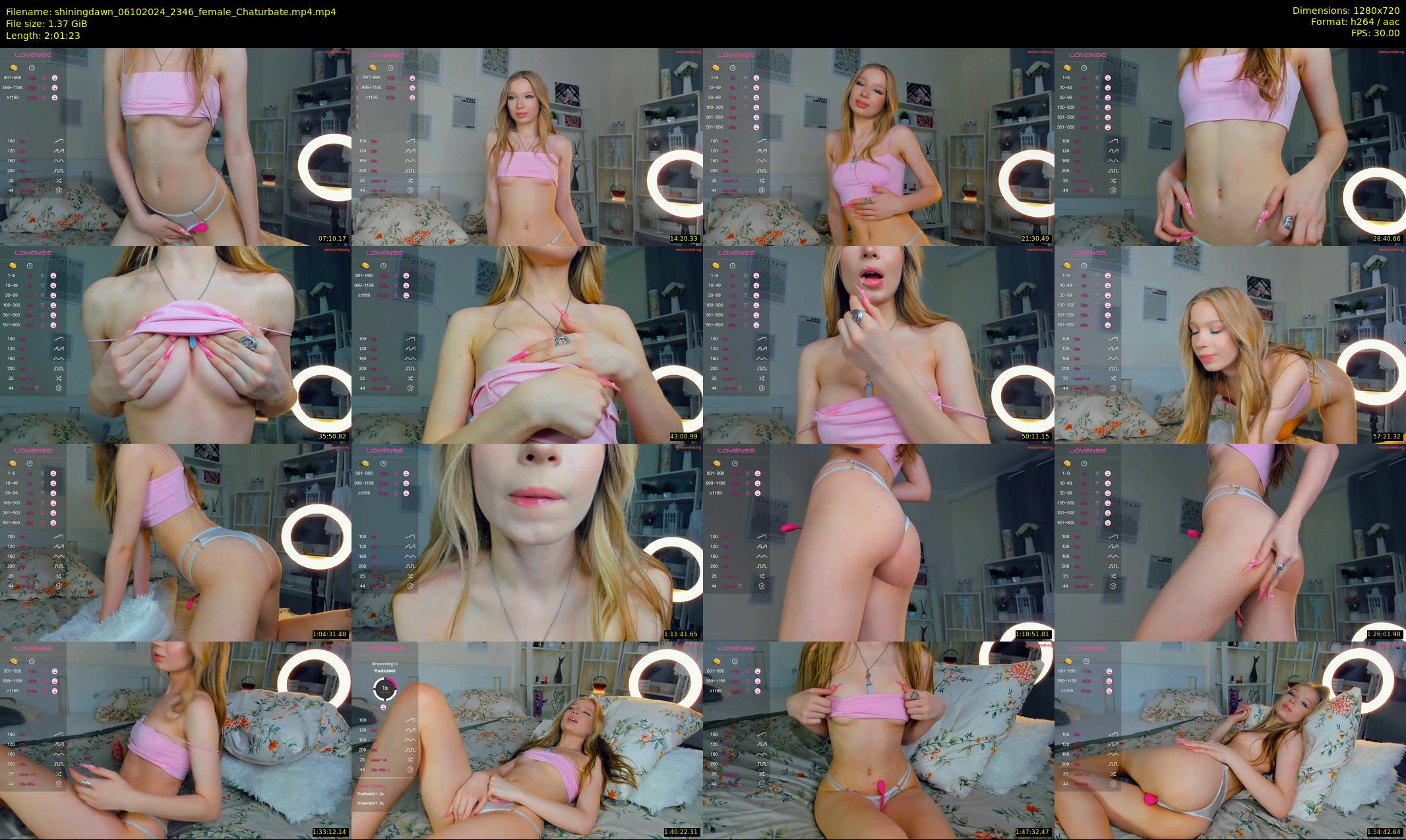 shiningdawn — 122 minute Chaturbate female cam show recording, 720p, Oct 6, 2024