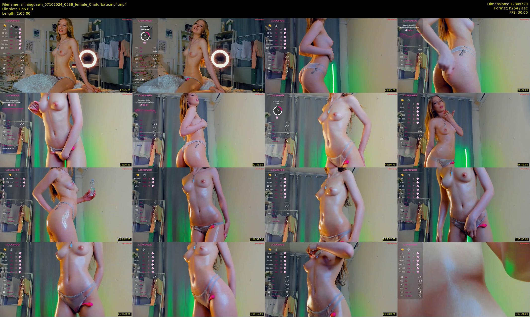shiningdawn — 120 minute Chaturbate female cam show recording, 720p, Oct 7, 2024