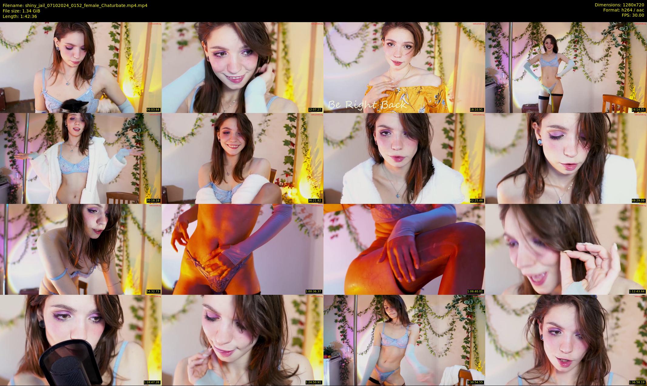 shiny_jail — 103 minute Chaturbate female cam show recording, 720p, Oct 7, 2024