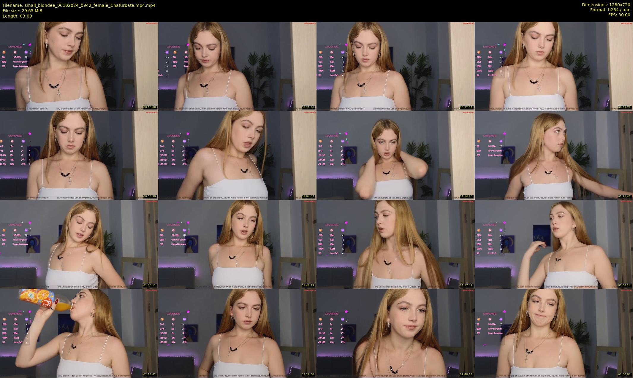 small_blondee — 3 minute Chaturbate female cam show recording, 720p, Oct 6, 2024