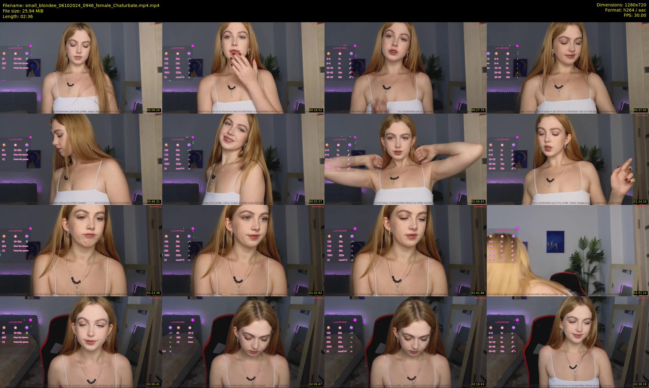 small_blondee — 3 minute Chaturbate female cam show recording, 720p, Oct 6, 2024