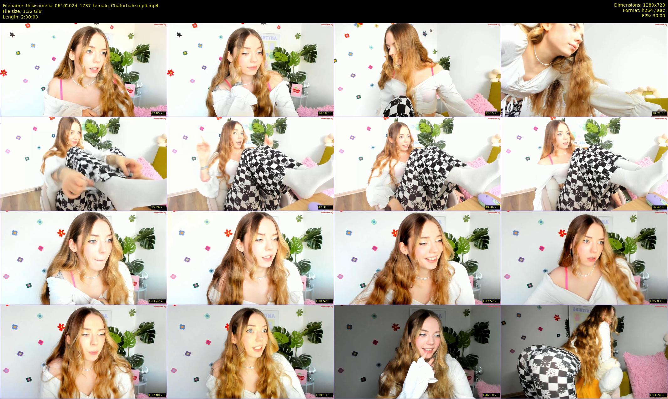 thisisamelia — 120 minute Chaturbate female cam show recording, 720p, Oct 6, 2024