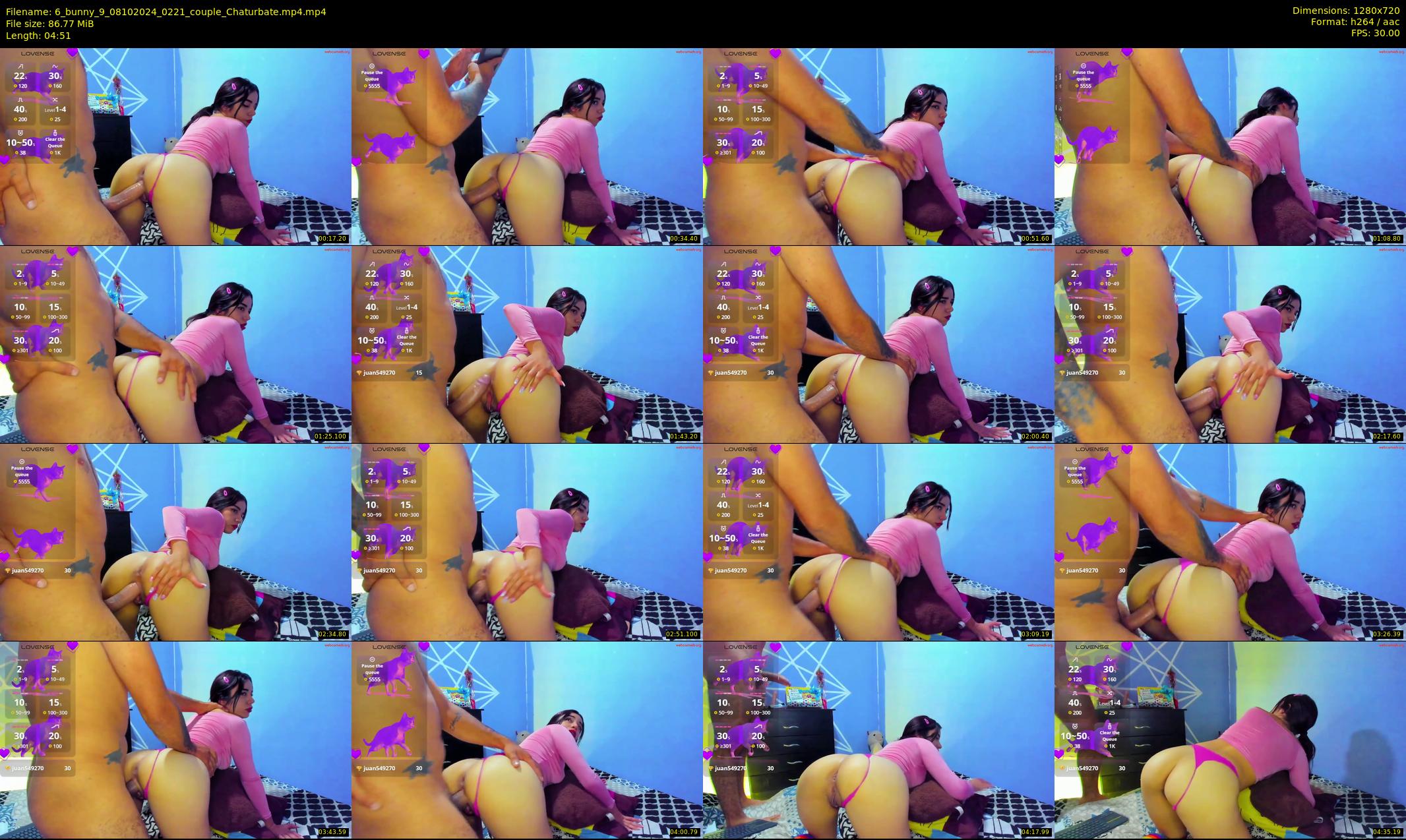 6_bunny_9 — 5 minute Chaturbate couple cam show recording, 720p, Oct 8, 2024