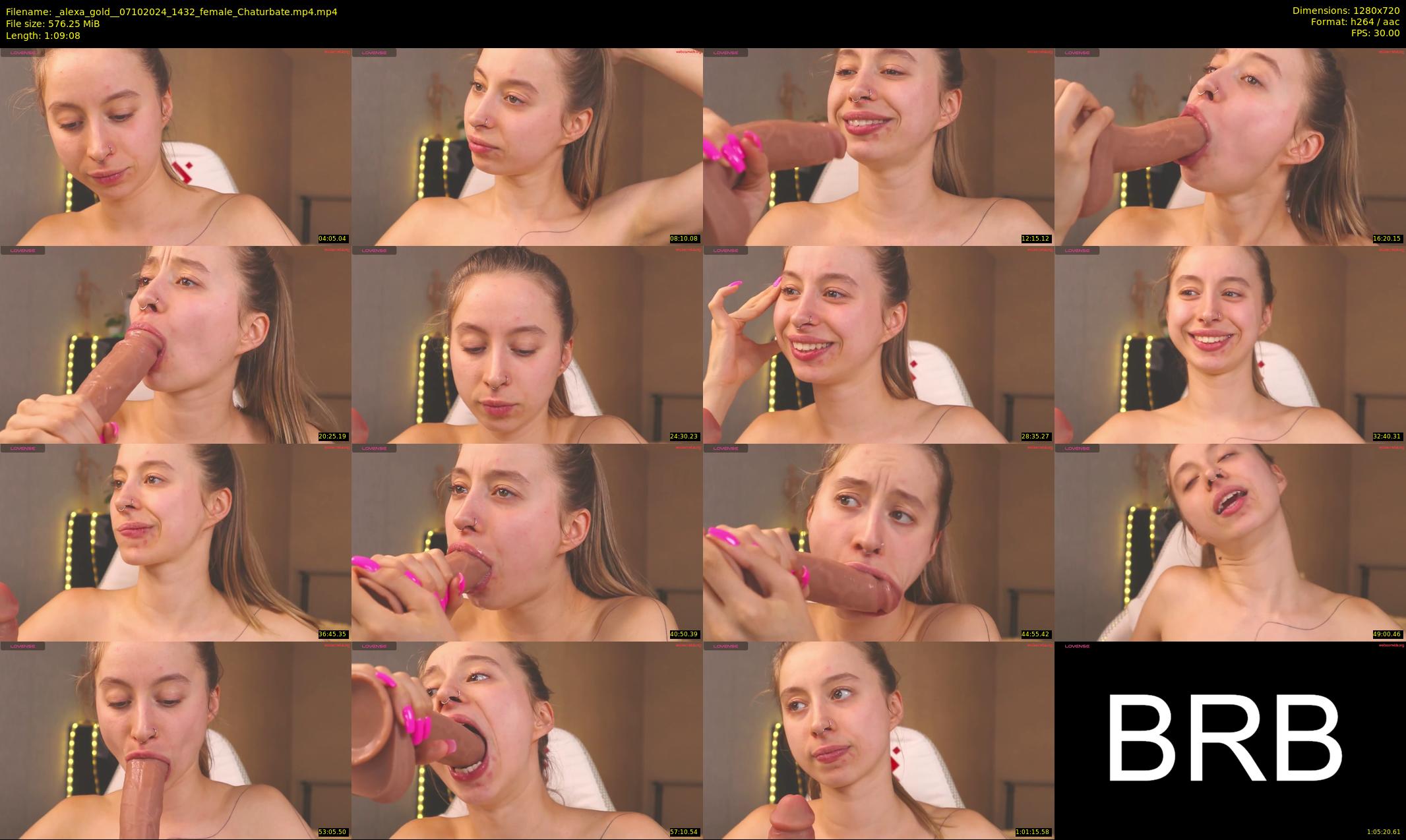 _alexa_gold_ — 70 minute Chaturbate female cam show recording, 720p, Oct 7, 2024