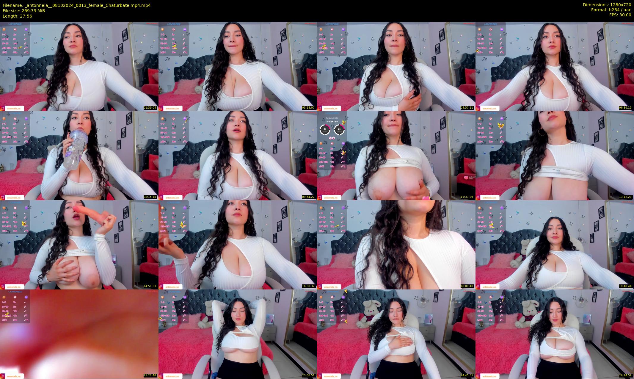 _antonnela_ — 28 minute Chaturbate female cam show recording, 720p, Oct 8, 2024