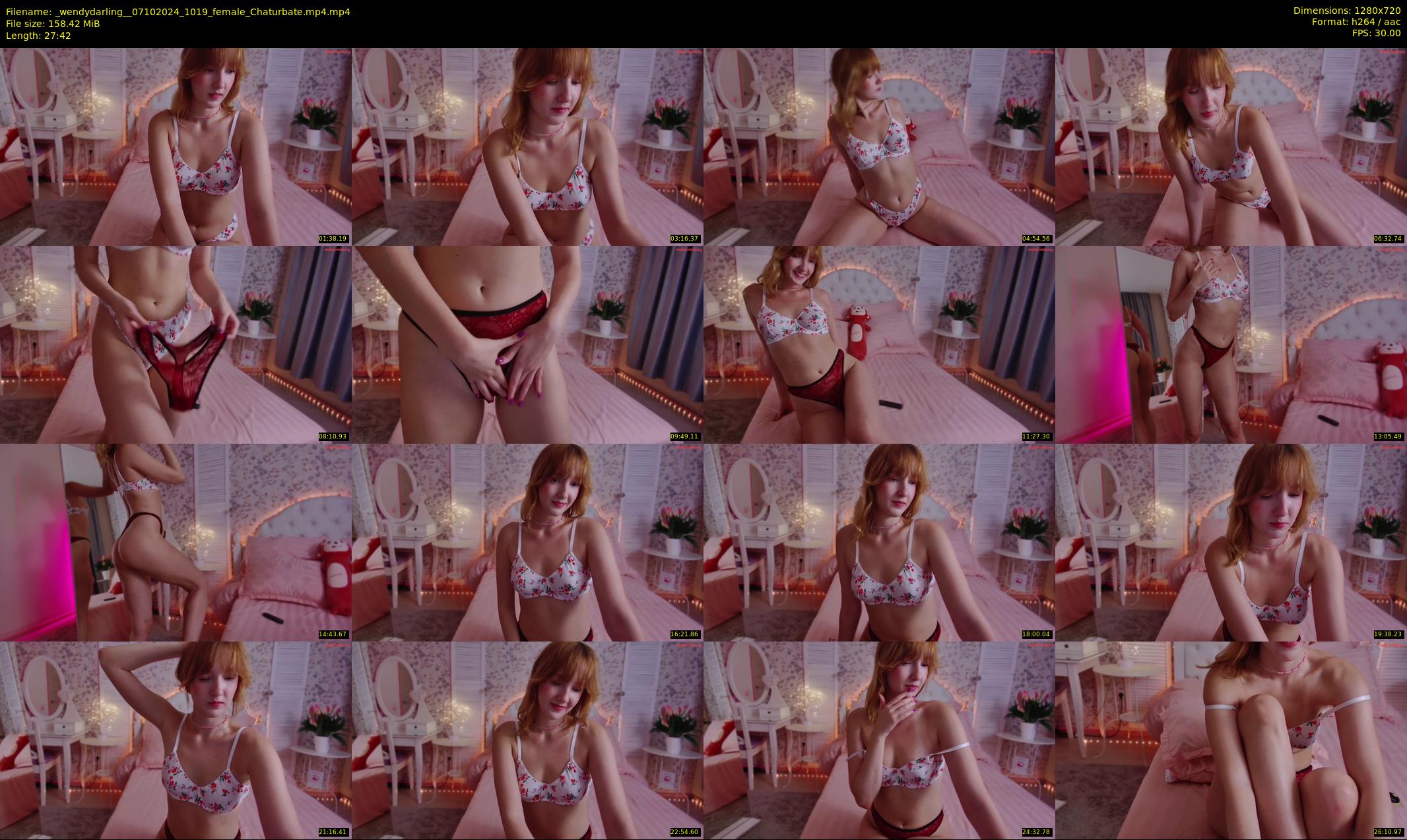 _wendydarling_ — 28 minute Chaturbate female cam show recording, 720p, Oct 7, 2024