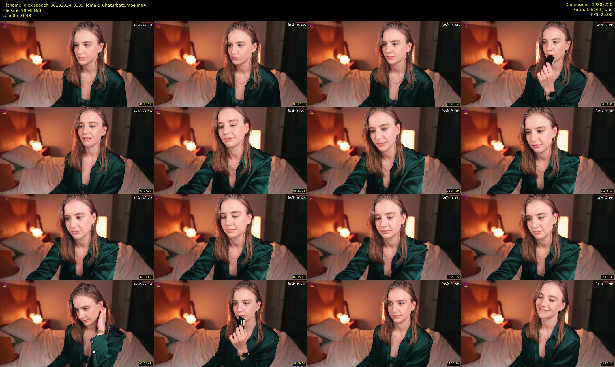 alexispeach — 4 minute Chaturbate female cam show recording, 720p, Oct 8, 2024