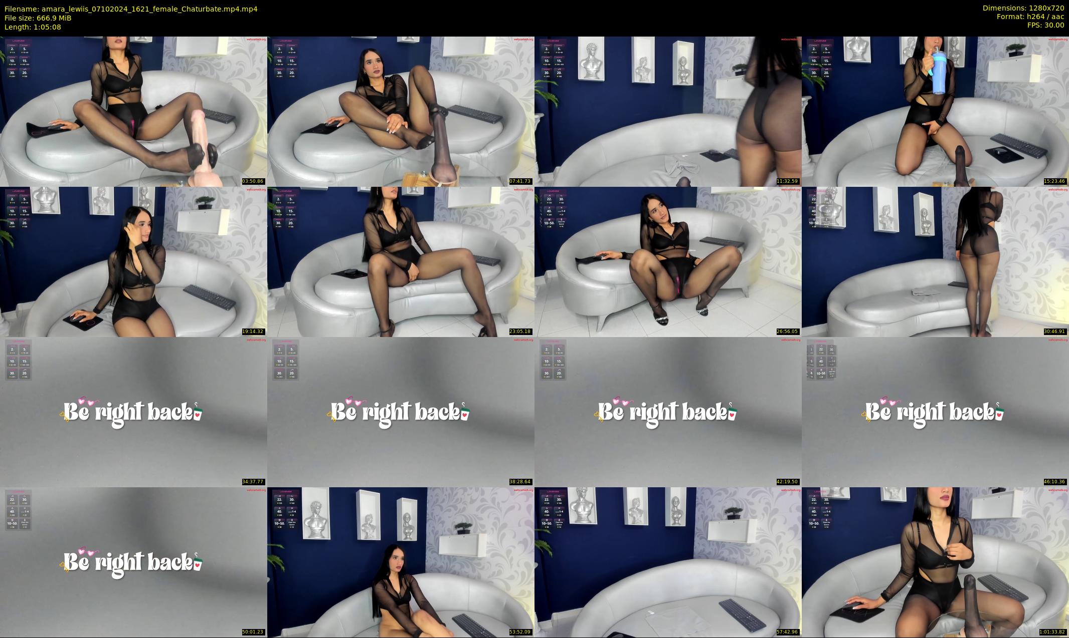 amara_lewiis — 66 minute Chaturbate female cam show recording, 720p, Oct 7, 2024