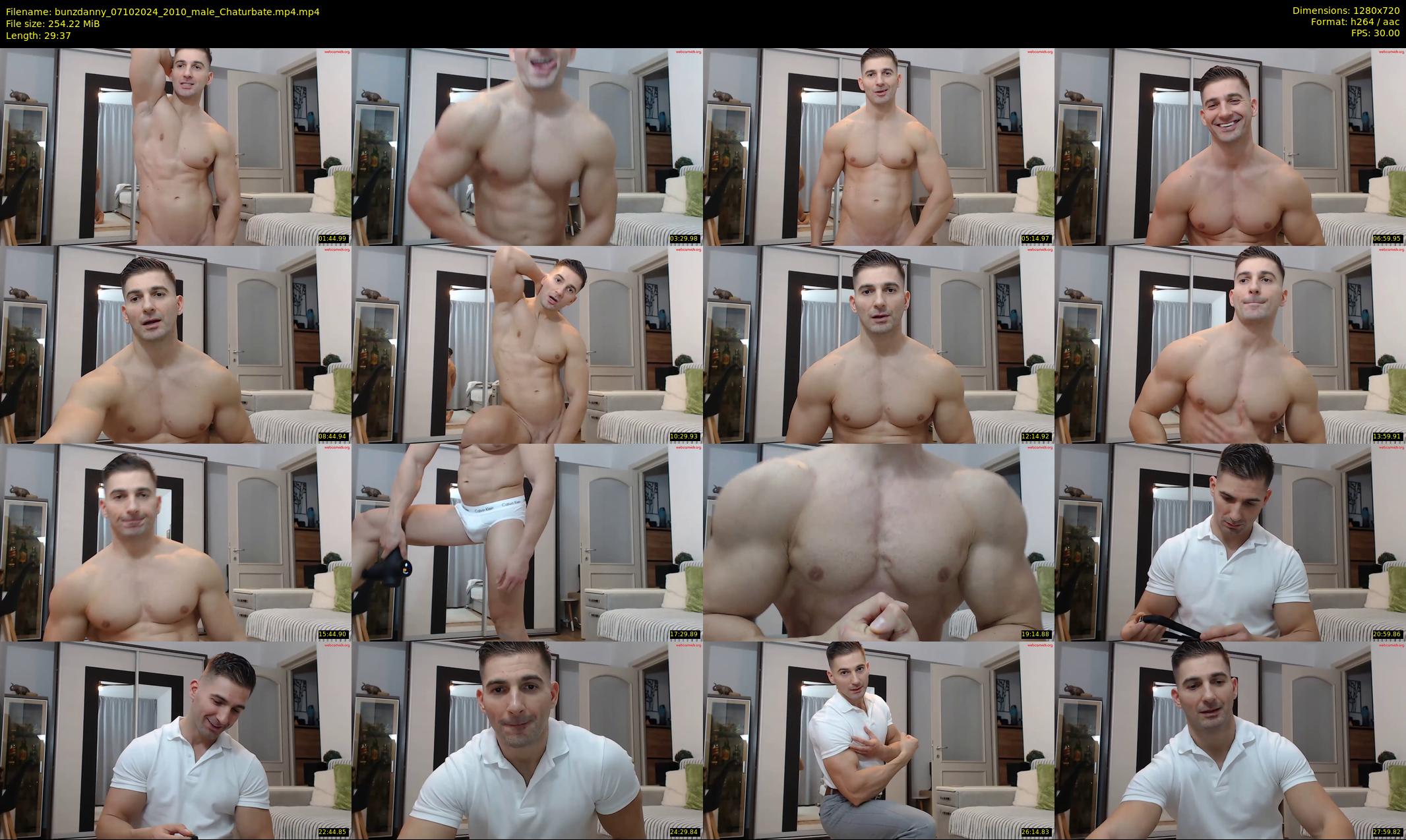 bunzdanny — 30 minute Chaturbate male cam show recording, 720p, Oct 7, 2024
