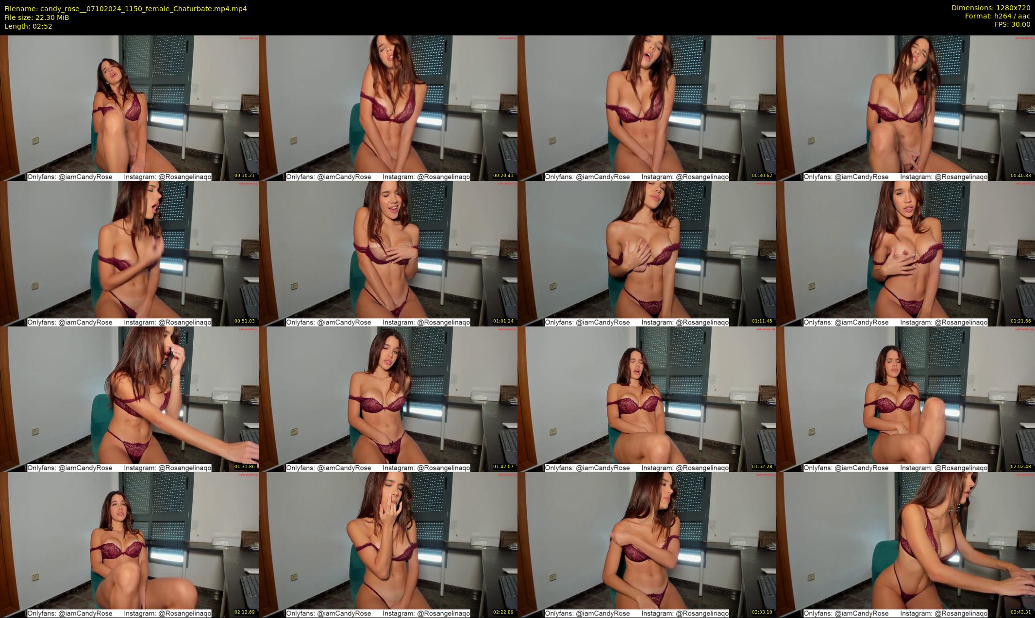 candy_rose_ — 3 minute Chaturbate female cam show recording, 720p, Oct 7, 2024