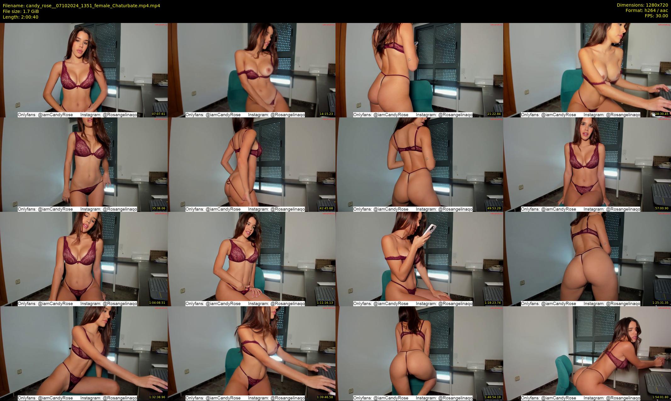 candy_rose_ — 121 minute Chaturbate female cam show recording, 720p, Oct 7, 2024