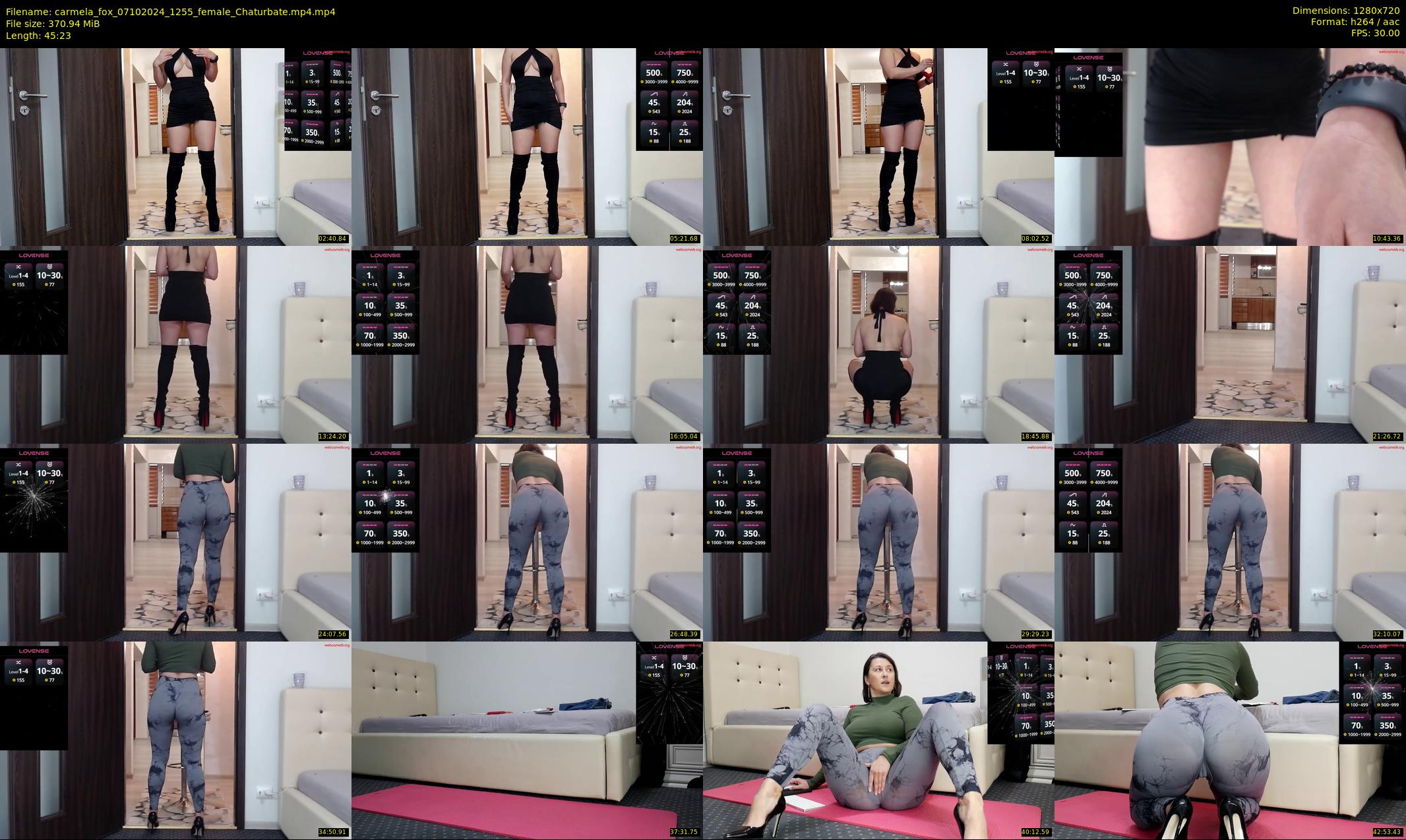 carmela_fox — 46 minute Chaturbate female cam show recording, 720p, Oct 7, 2024